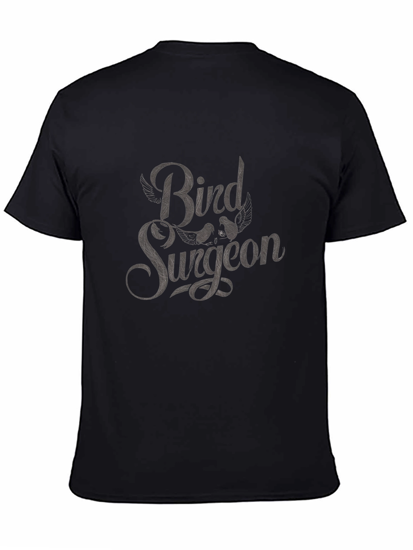 Black Bird Surgeon T-Shirt - Quirky Graphic Tee view 4