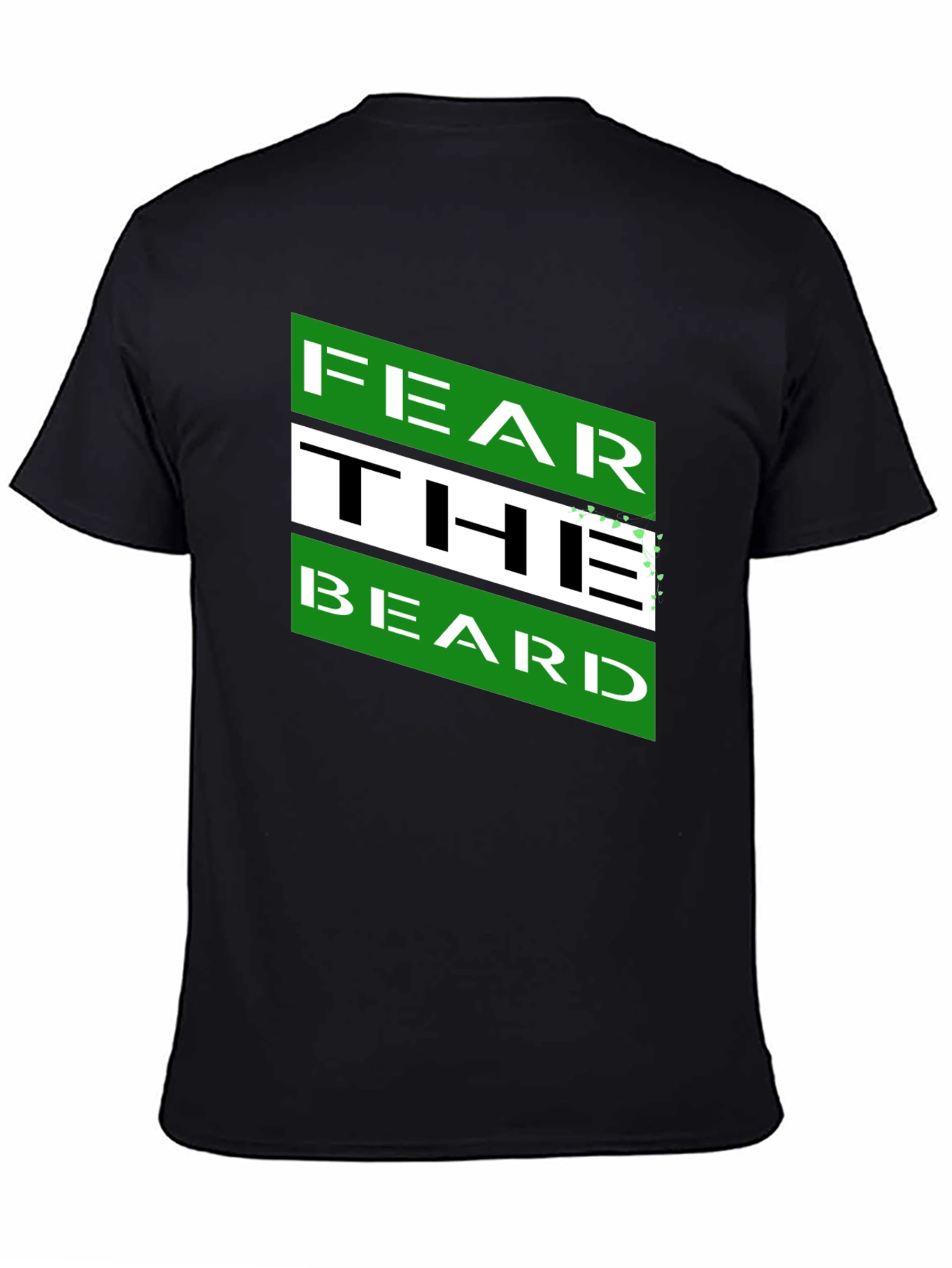 Black Fear The Beard Graphic Tee - Men's Short Sleeve T-Shirt view 4