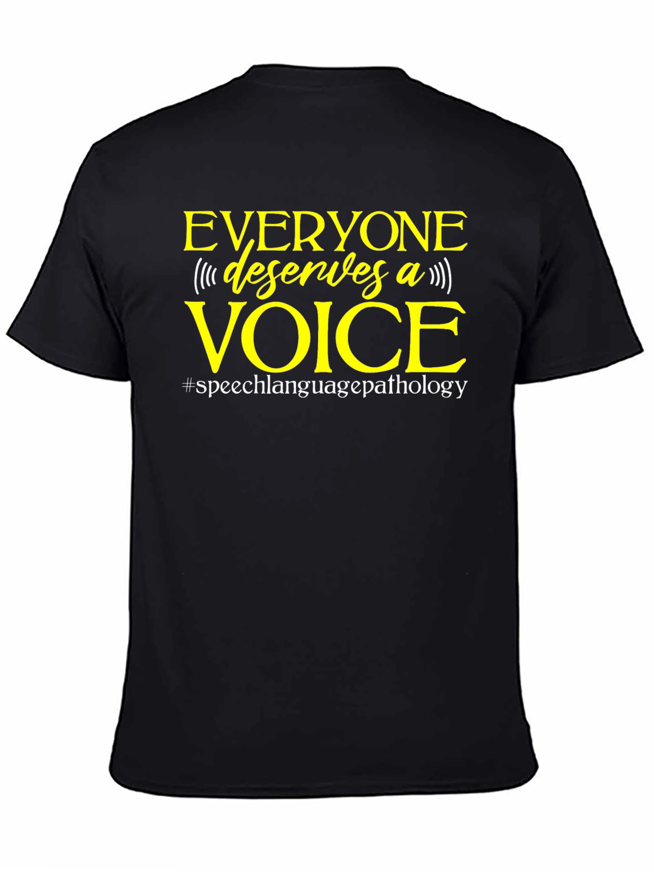 Black Everyone Deserves A Voice T-Shirt view 4