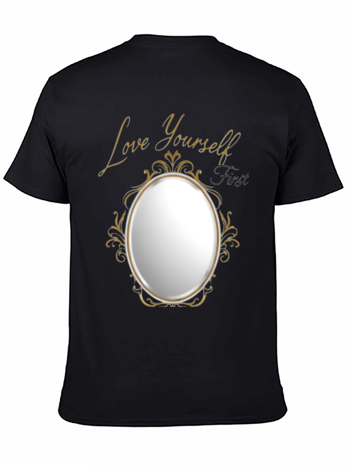 Black Love Yourself First Graphic Tee view 4