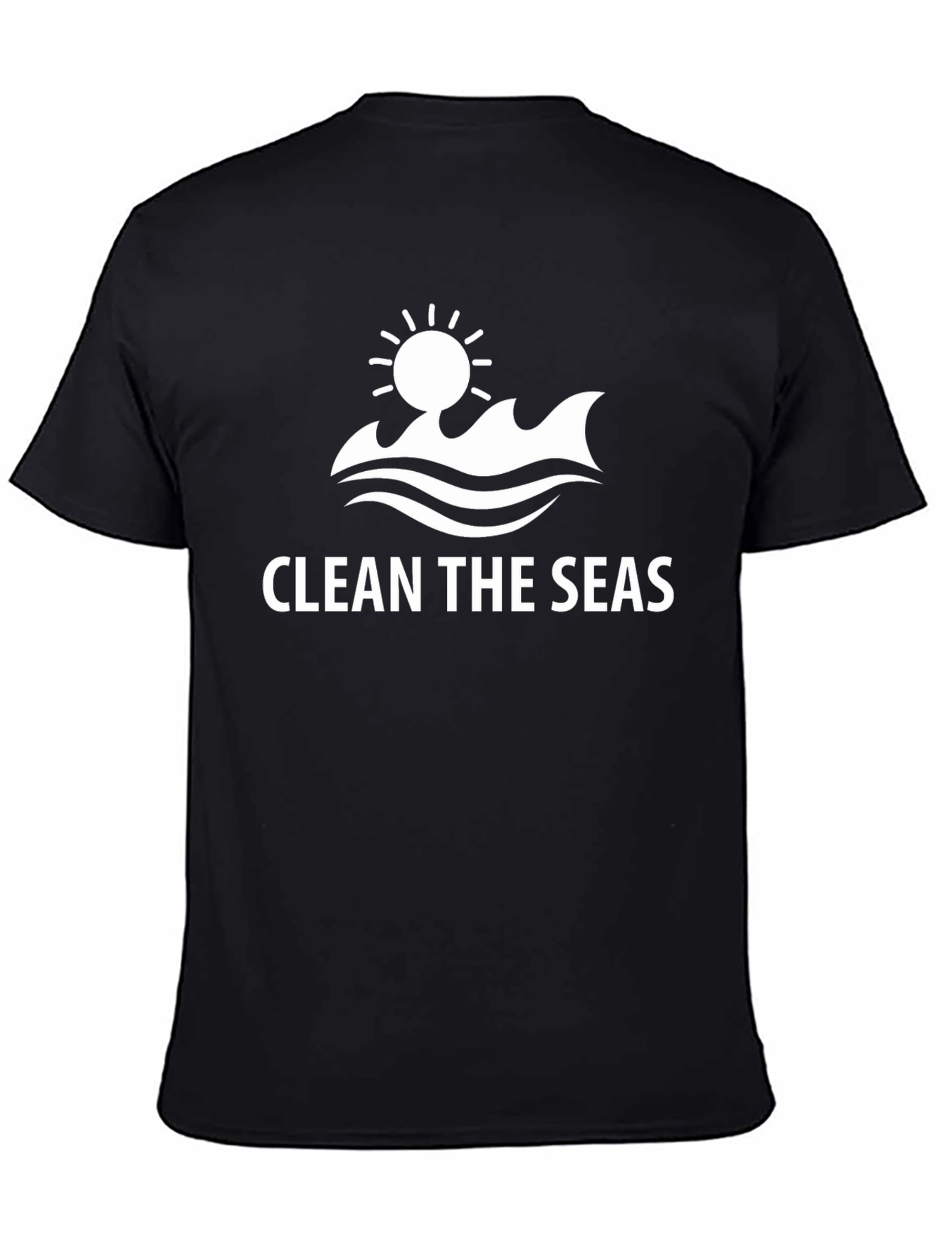 Black Clean the Seas Graphic Tee - Black view 4