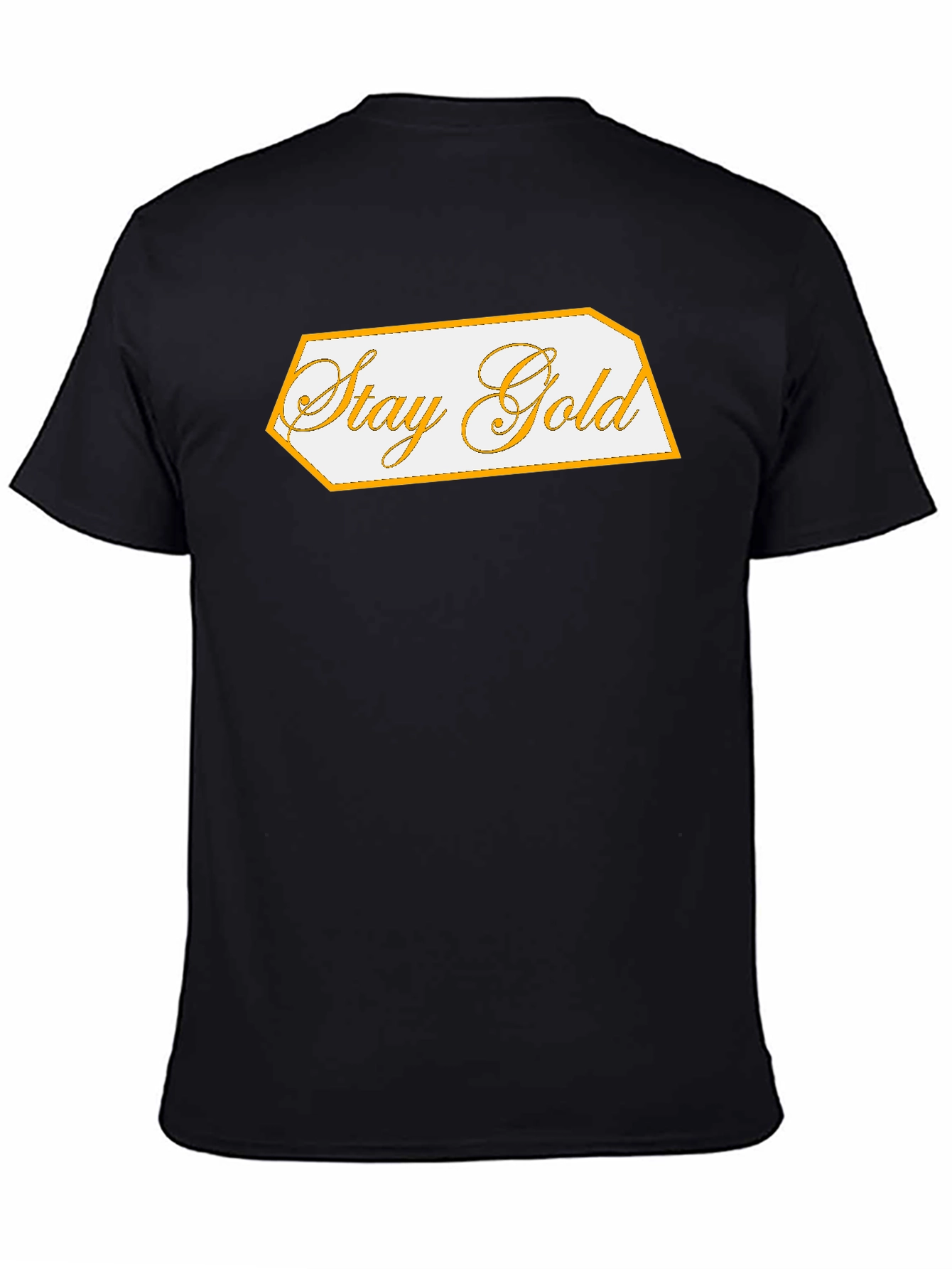 Black Stay Gold Graphic Tee - Classic Black view 4