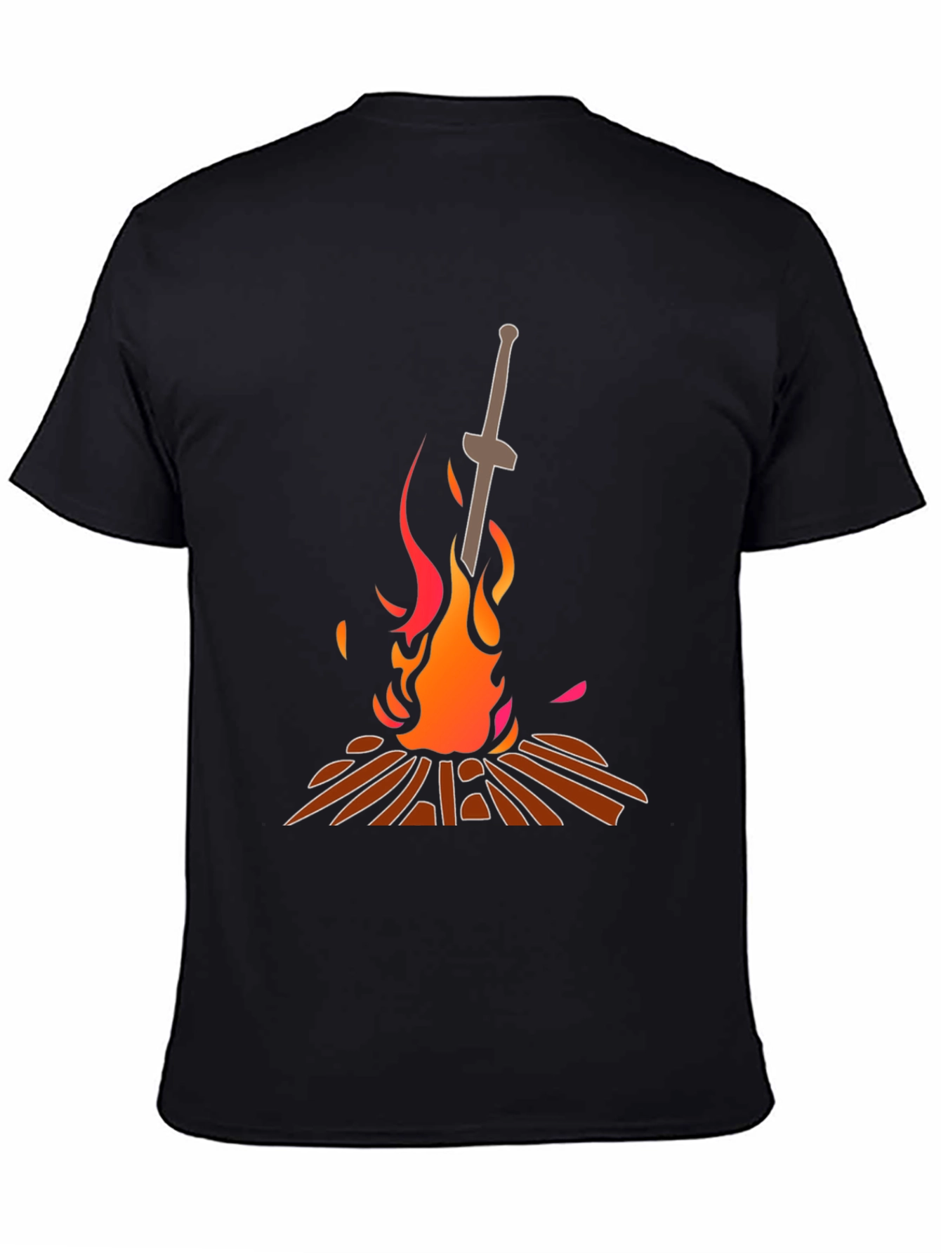 Dark Souls Bonfire T-Shirt - Black - 4