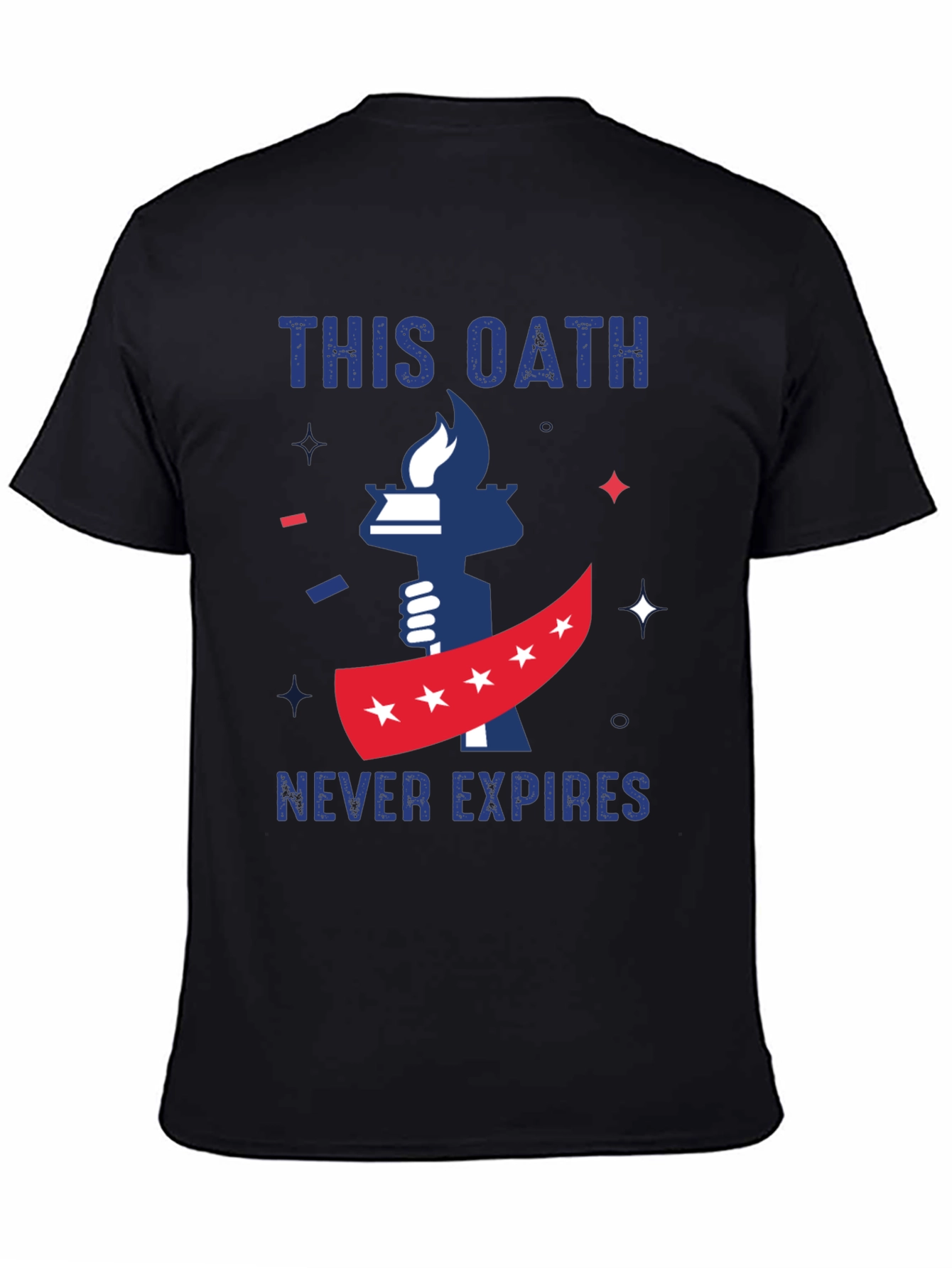 Black This Oath Never Expires Patriotic T-Shirt view 4
