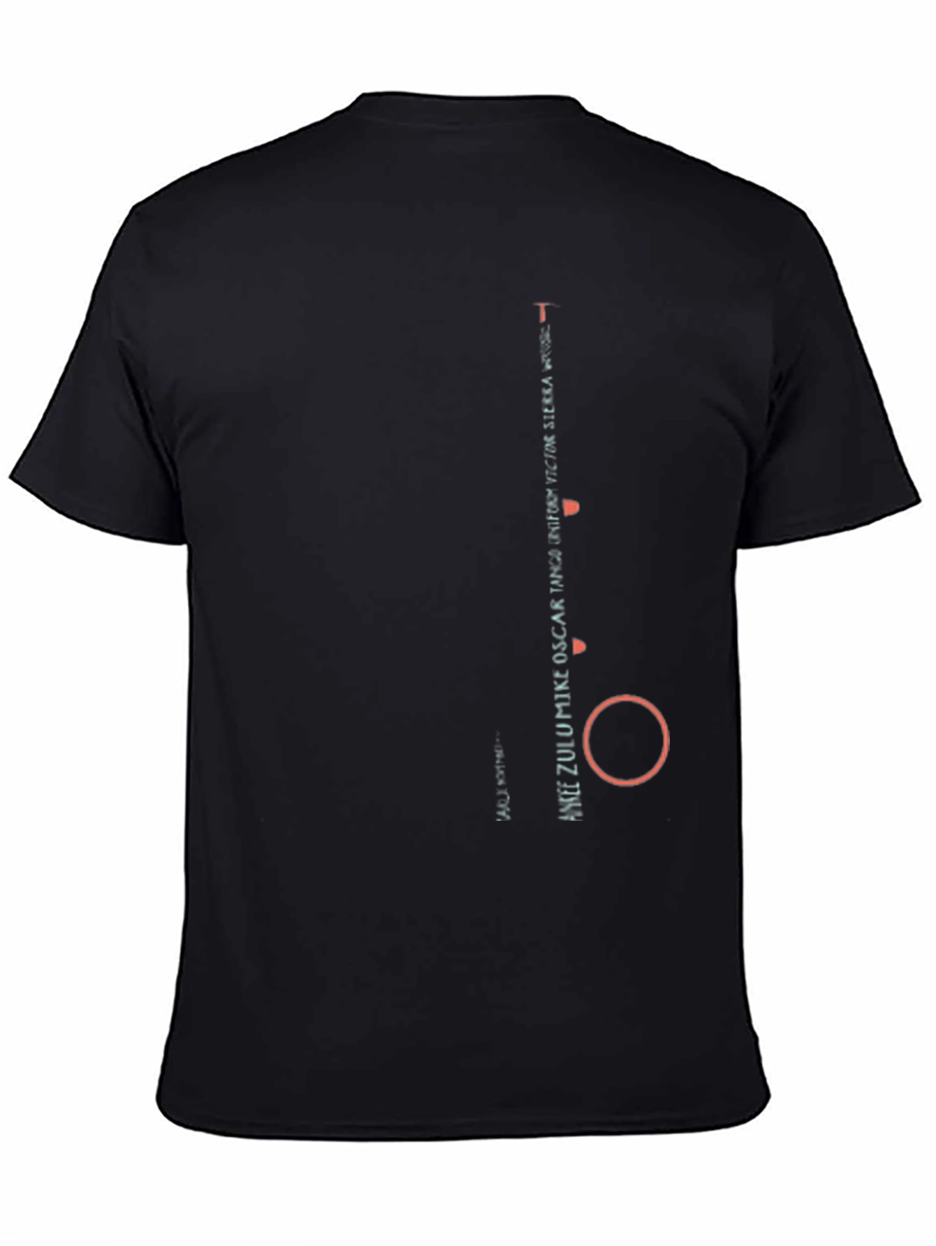 Black Graphic Tee - Zulu Mike Oscar Tango view 4