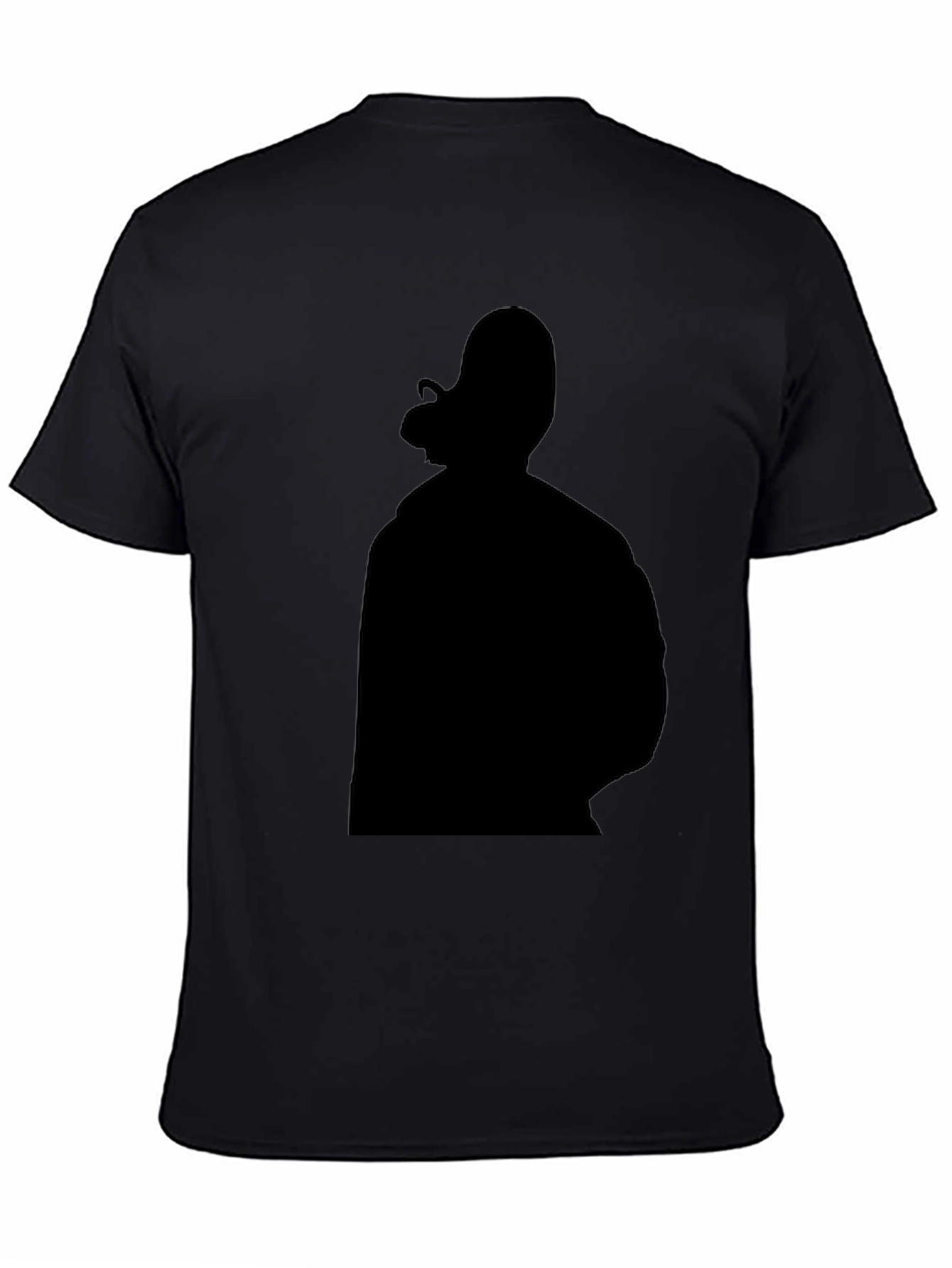 Black Black Graphic Tee - Silhouette Design view 4