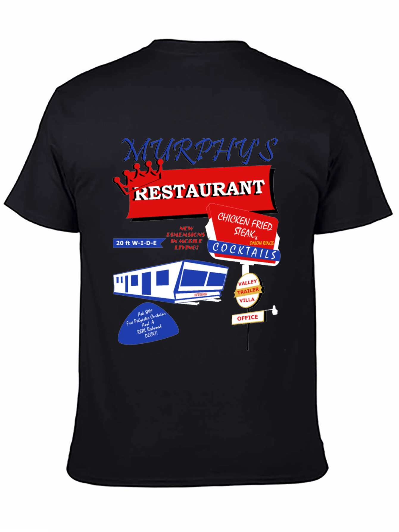Black Murphy's Restaurant T-Shirt view 4