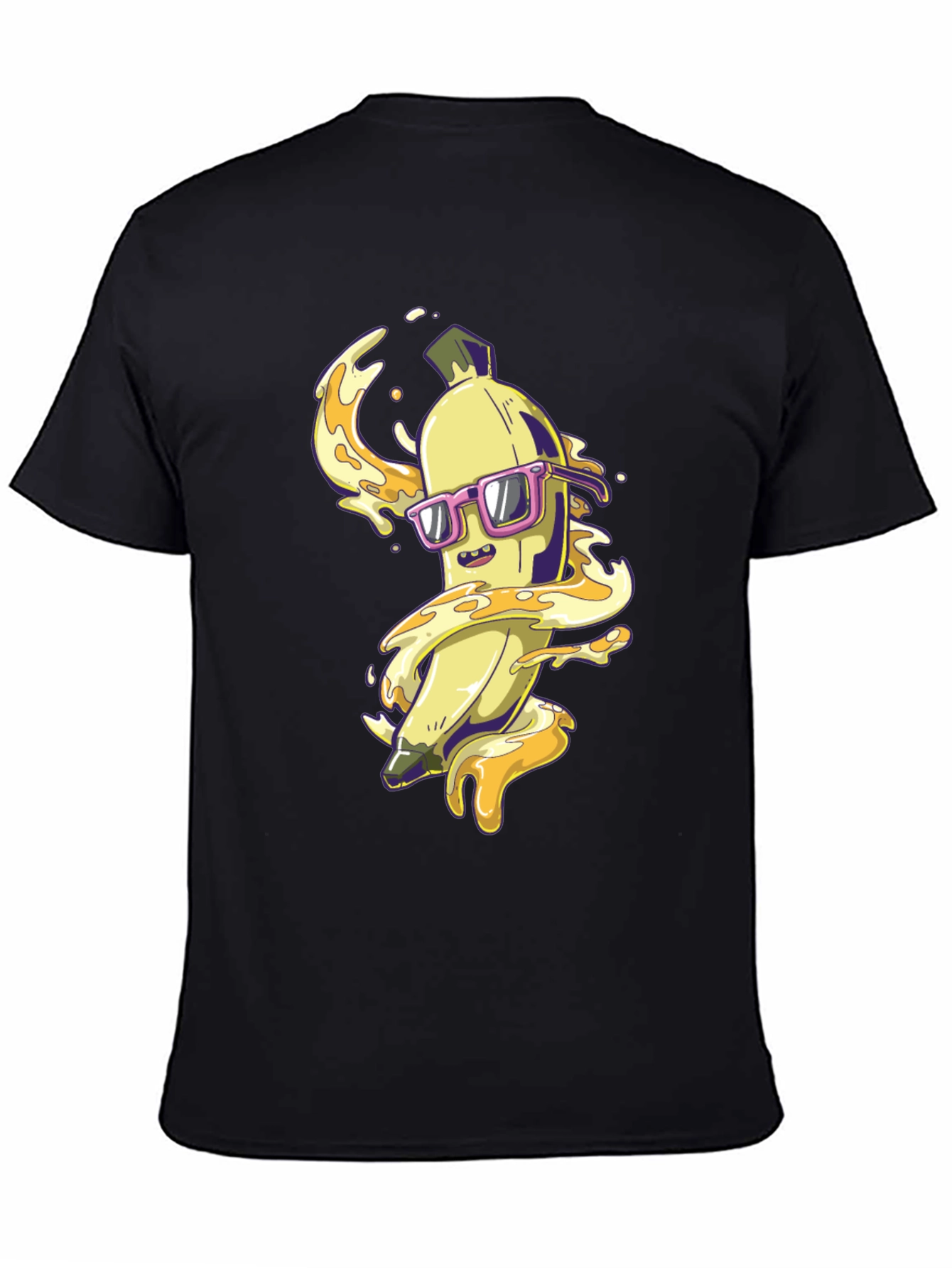 Black Cool Banana Graphic T-Shirt view 4