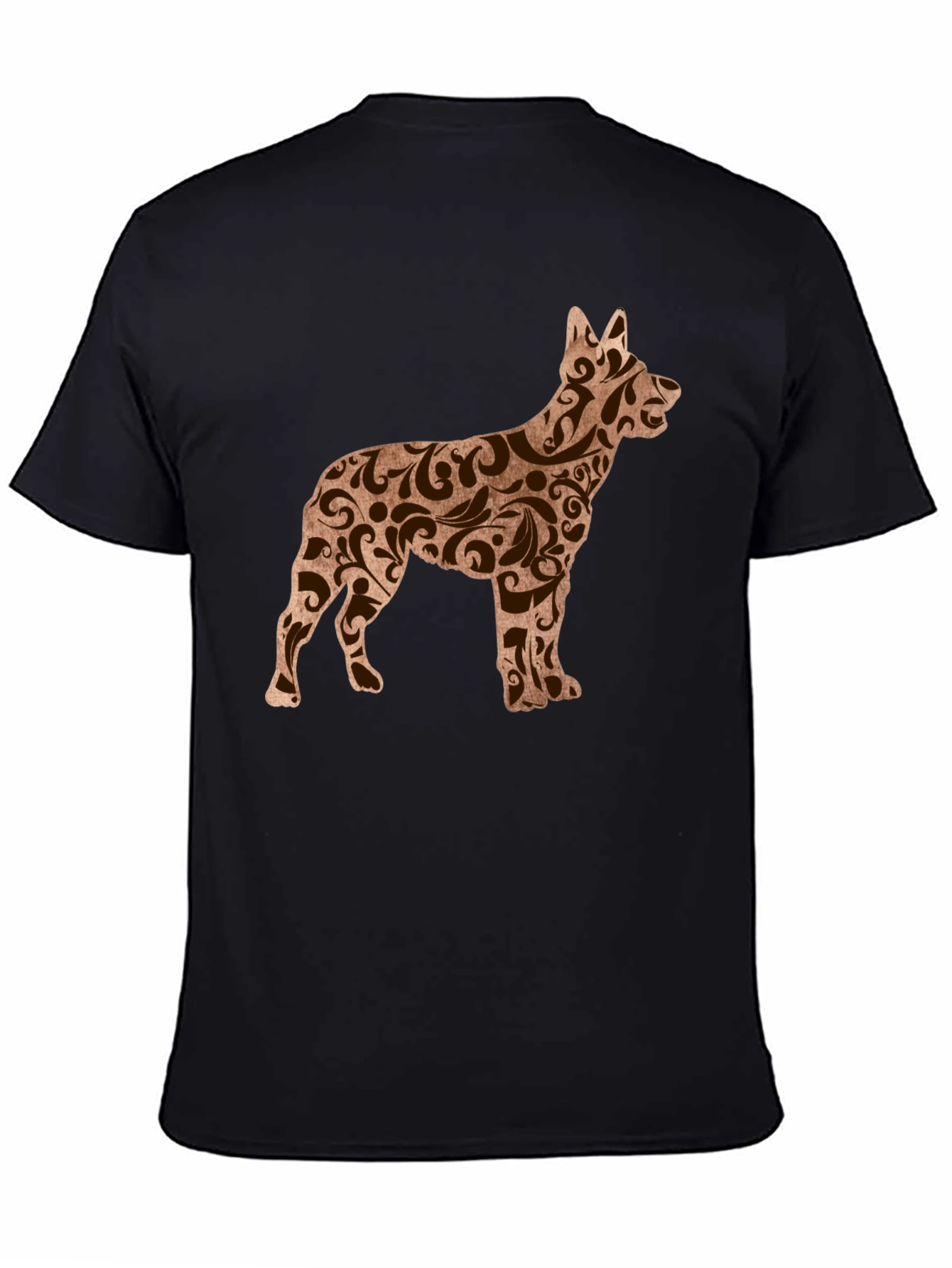 Black Dog Breed Art T-Shirt - Stylish Canine Design view 4