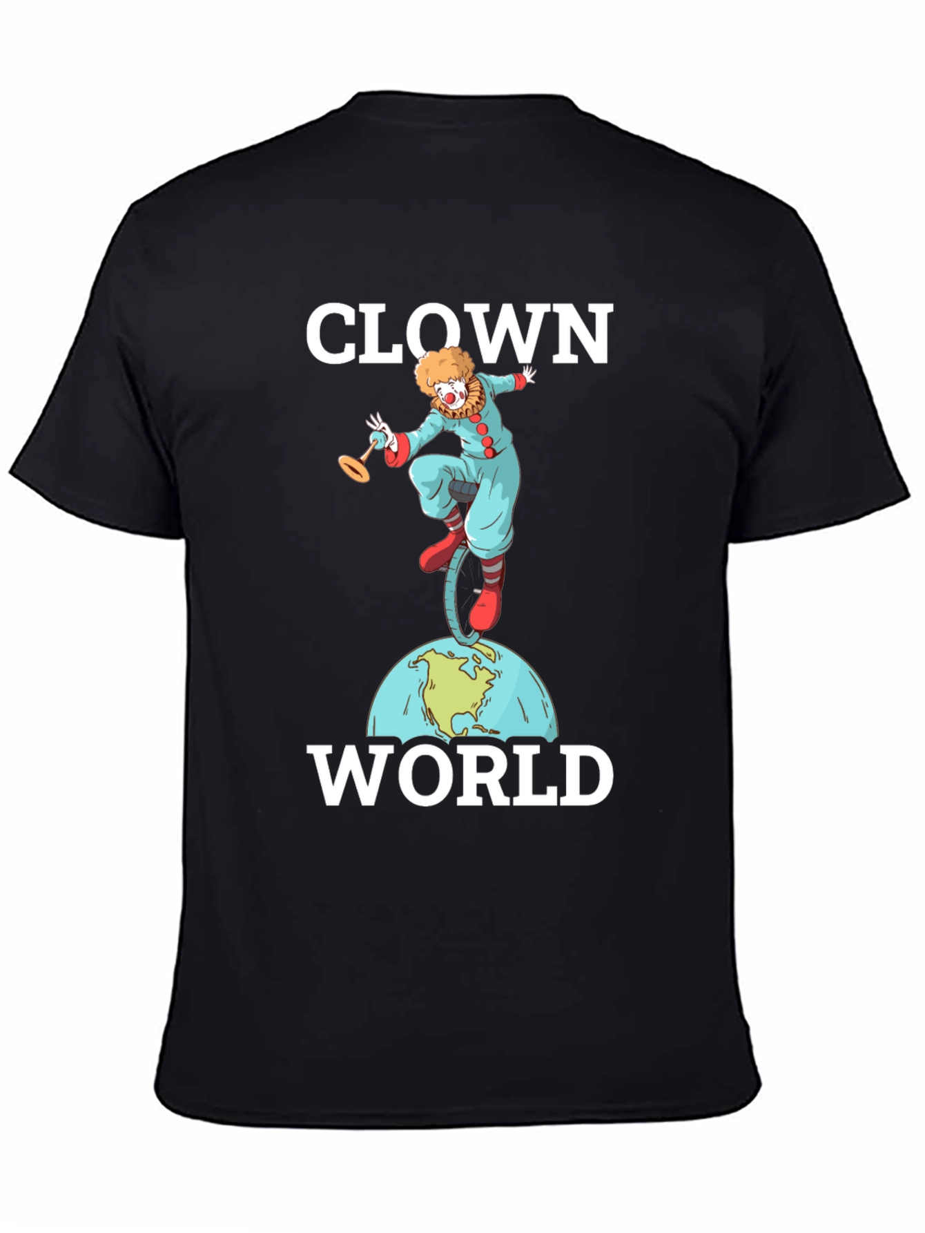 Black Clown World Graphic T-Shirt view 4