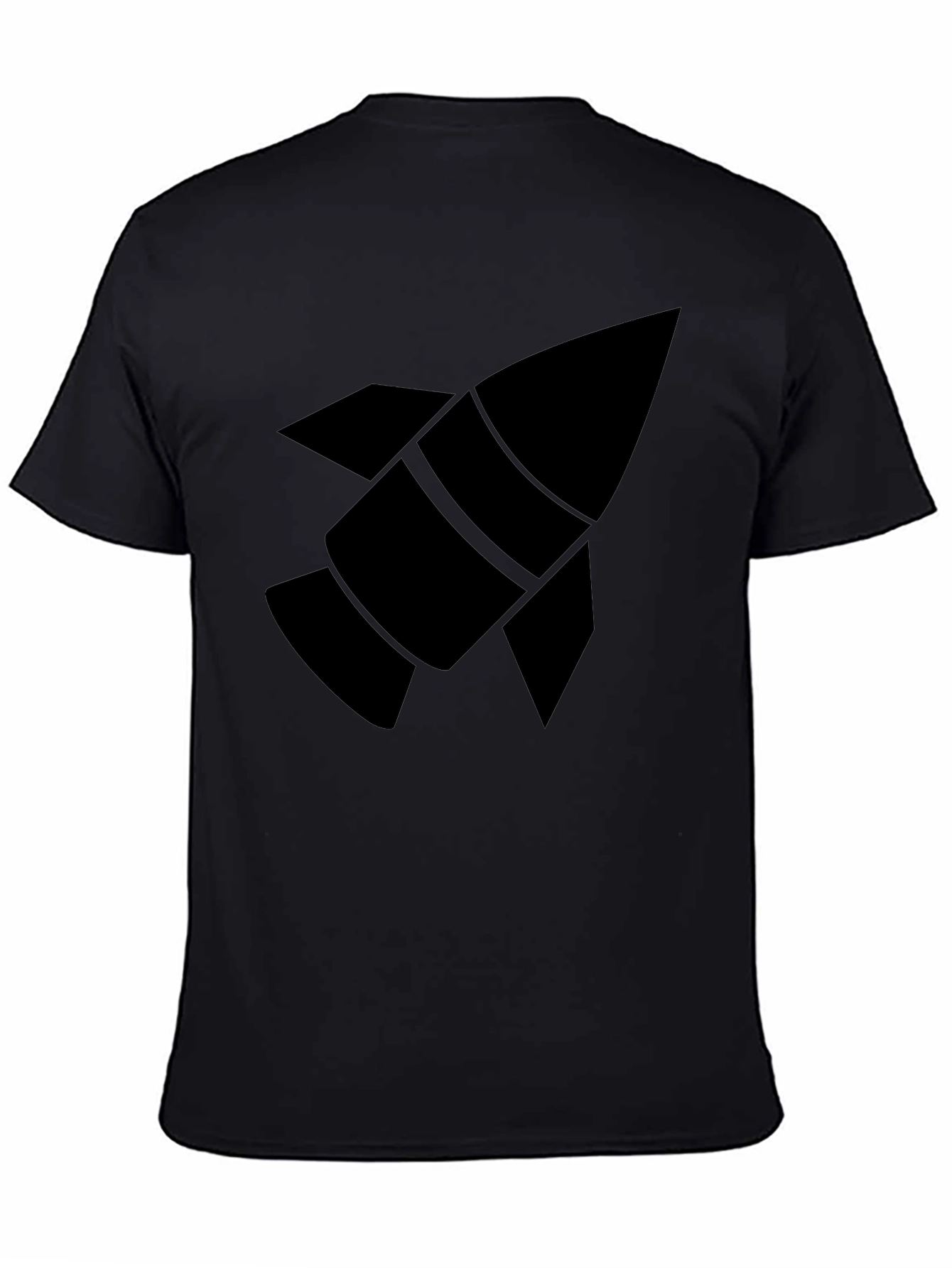 Black Rocket Graphic Black T-Shirt view 4