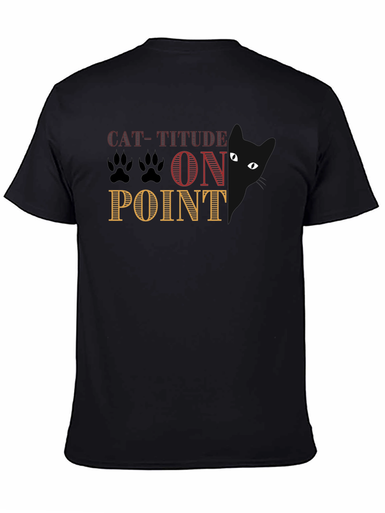 Black Cat-Titude On Point Graphic Tee view 4