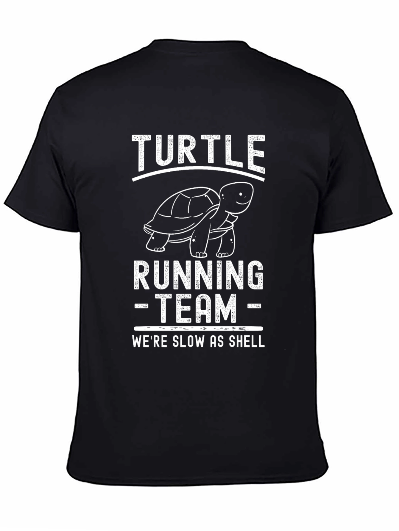 Black Turtle Running Team - Slow As Shell Graphic Tee view 4