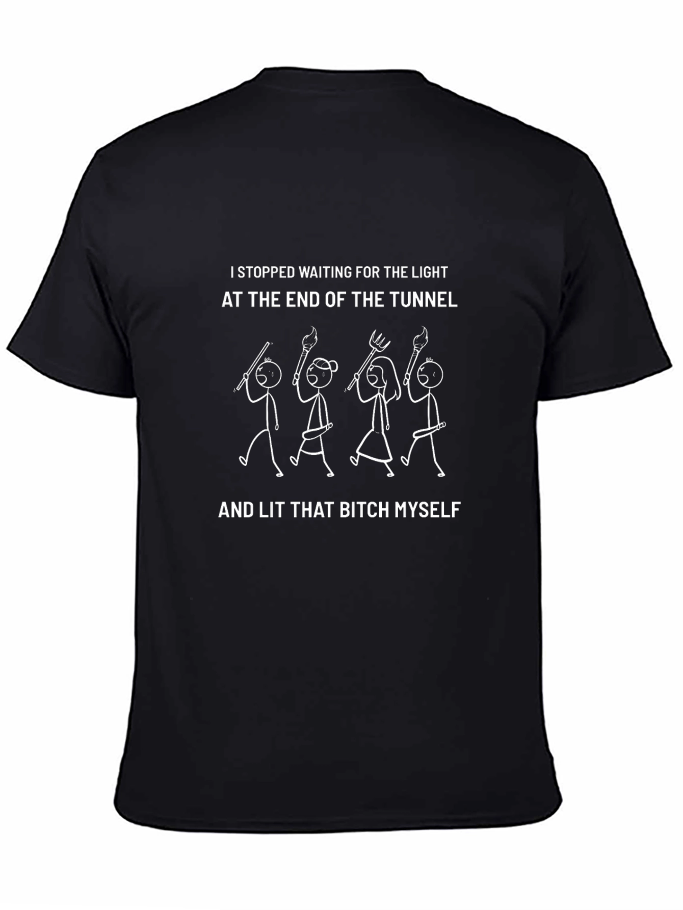 Humorous Slogan Graphic T-Shirt - 4