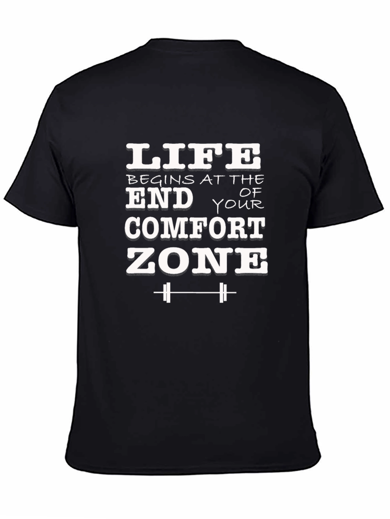 Black Life Begins At The End of Your Comfort Zone T-Shirt view 4