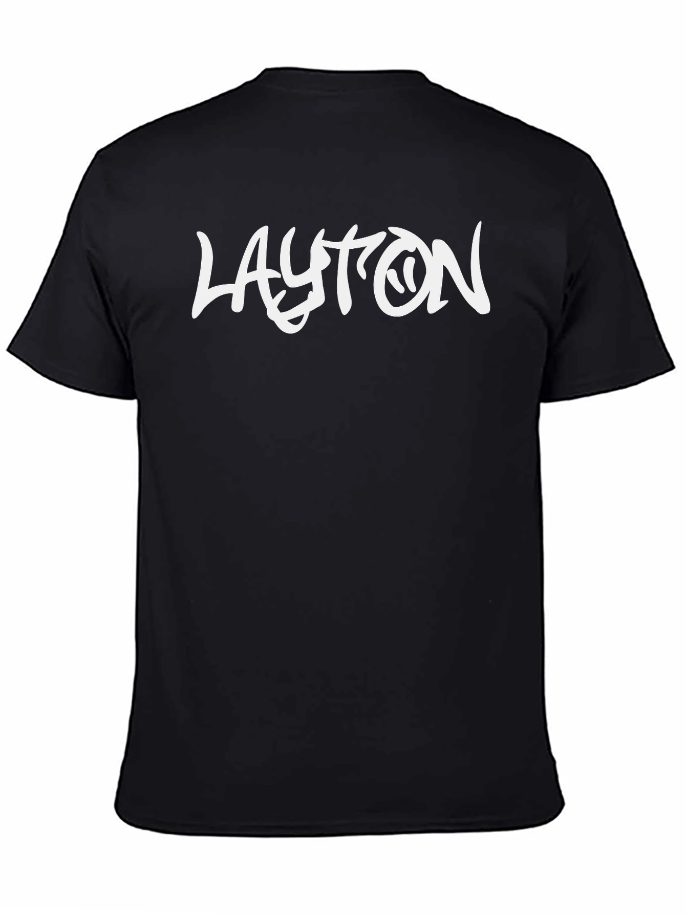 Black Layton Graphic Print T-Shirt - Black view 4
