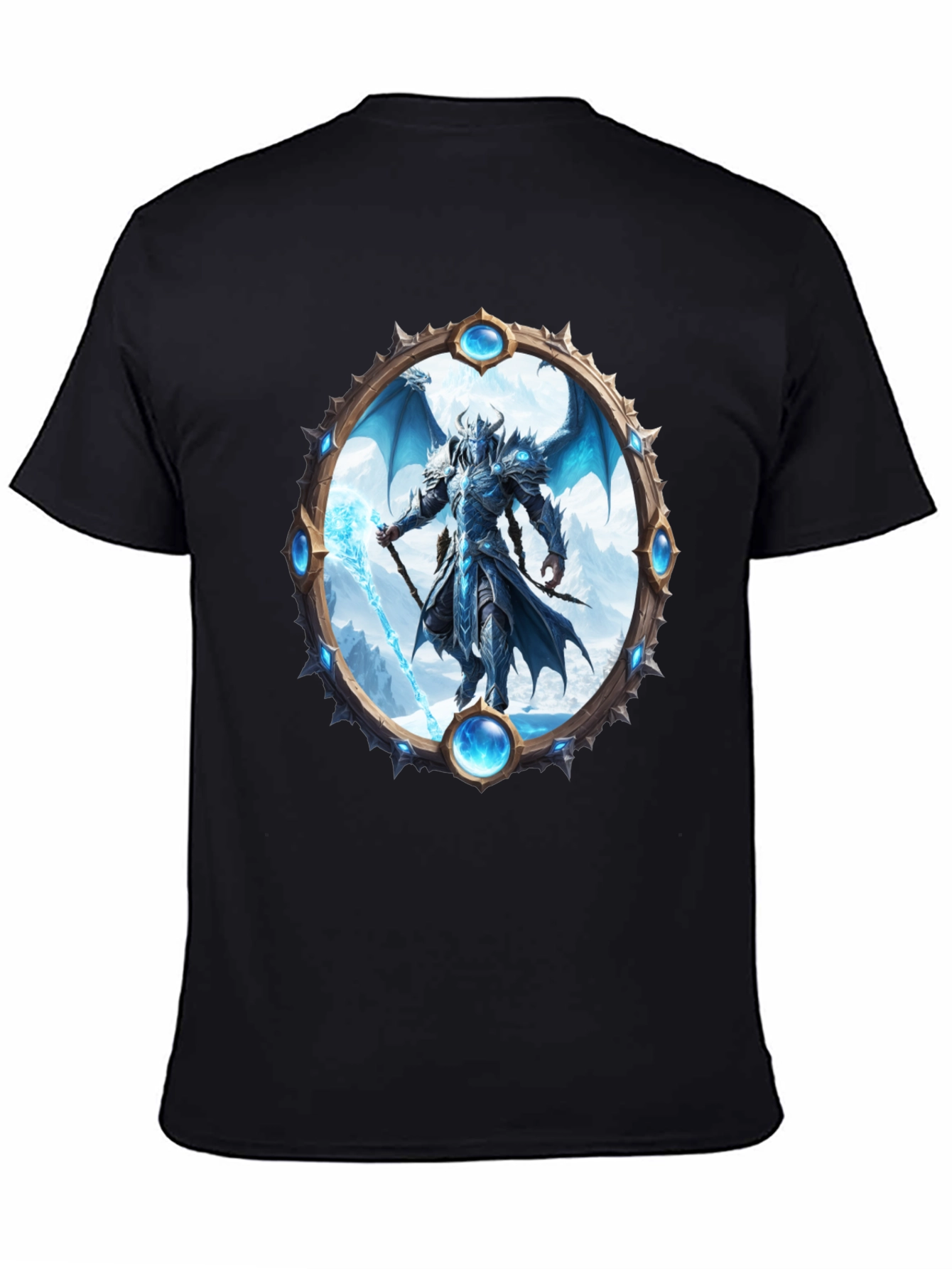 Black Dragon Knight Graphic Tee view 4