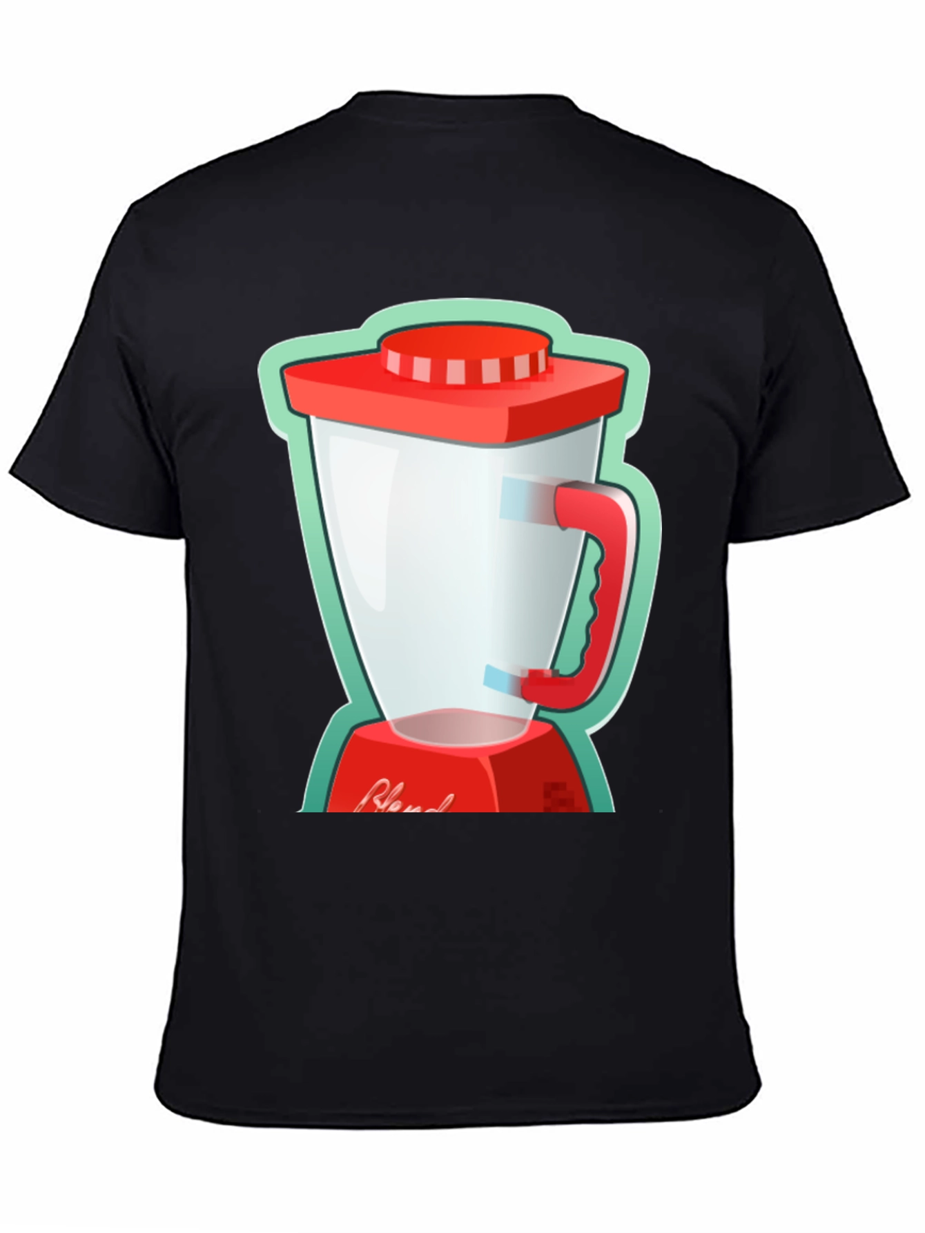 Black Blend Graphic Tee - Black Cotton T-Shirt view 4