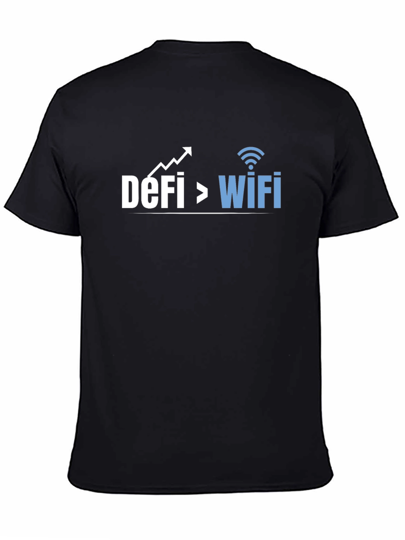 Black DeFi Over WiFi T-Shirt view 4