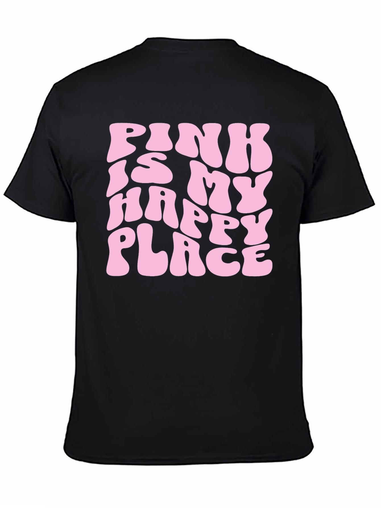 Black Pink is My Happy Place Graphic Tee - Soft & Comfy! view 4
