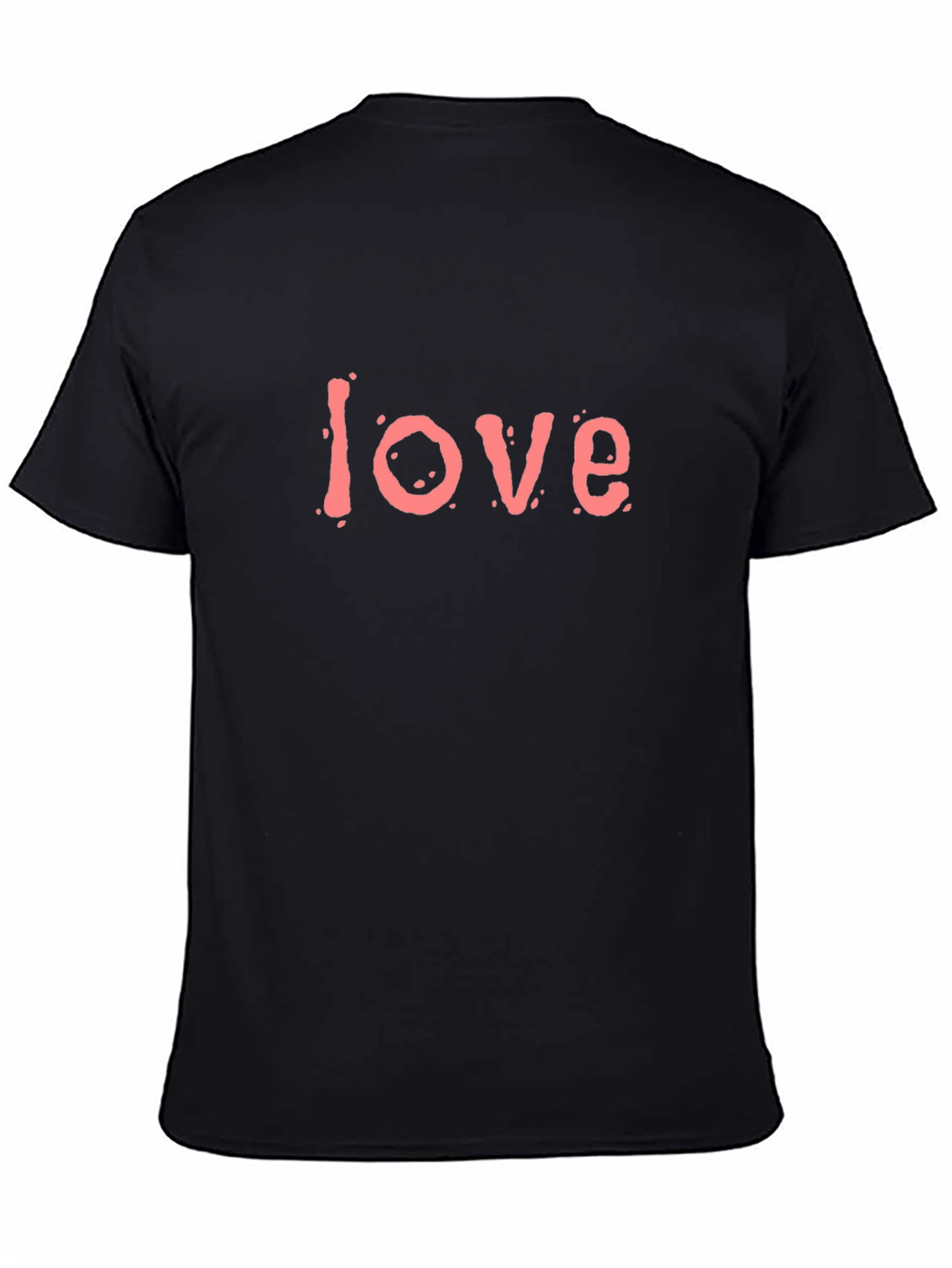 Black Love Graphic Tee - Black Short Sleeve Shirt view 4