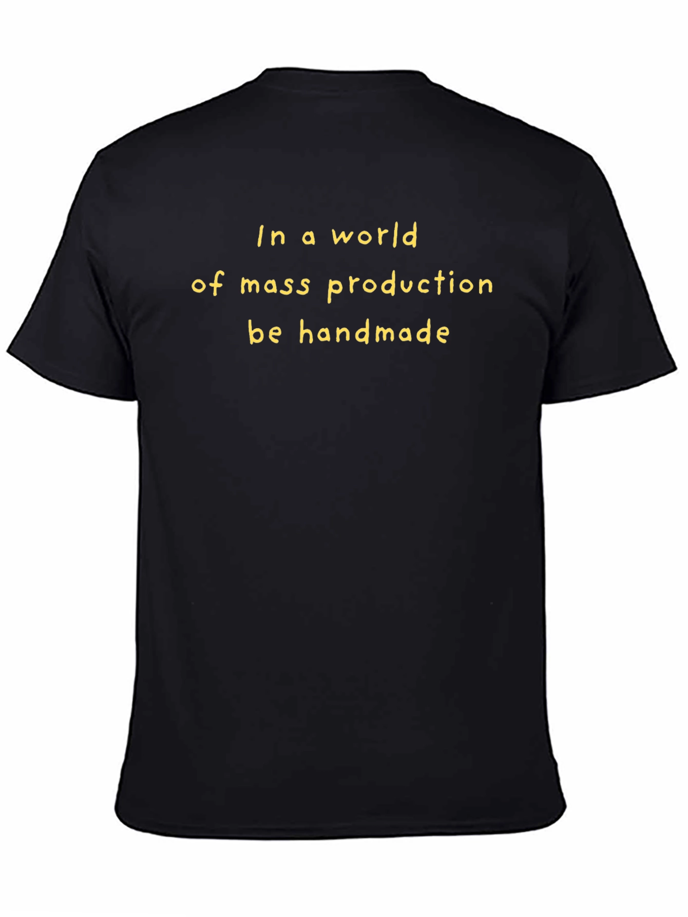 Black Handmade Philosophy T-Shirt view 4
