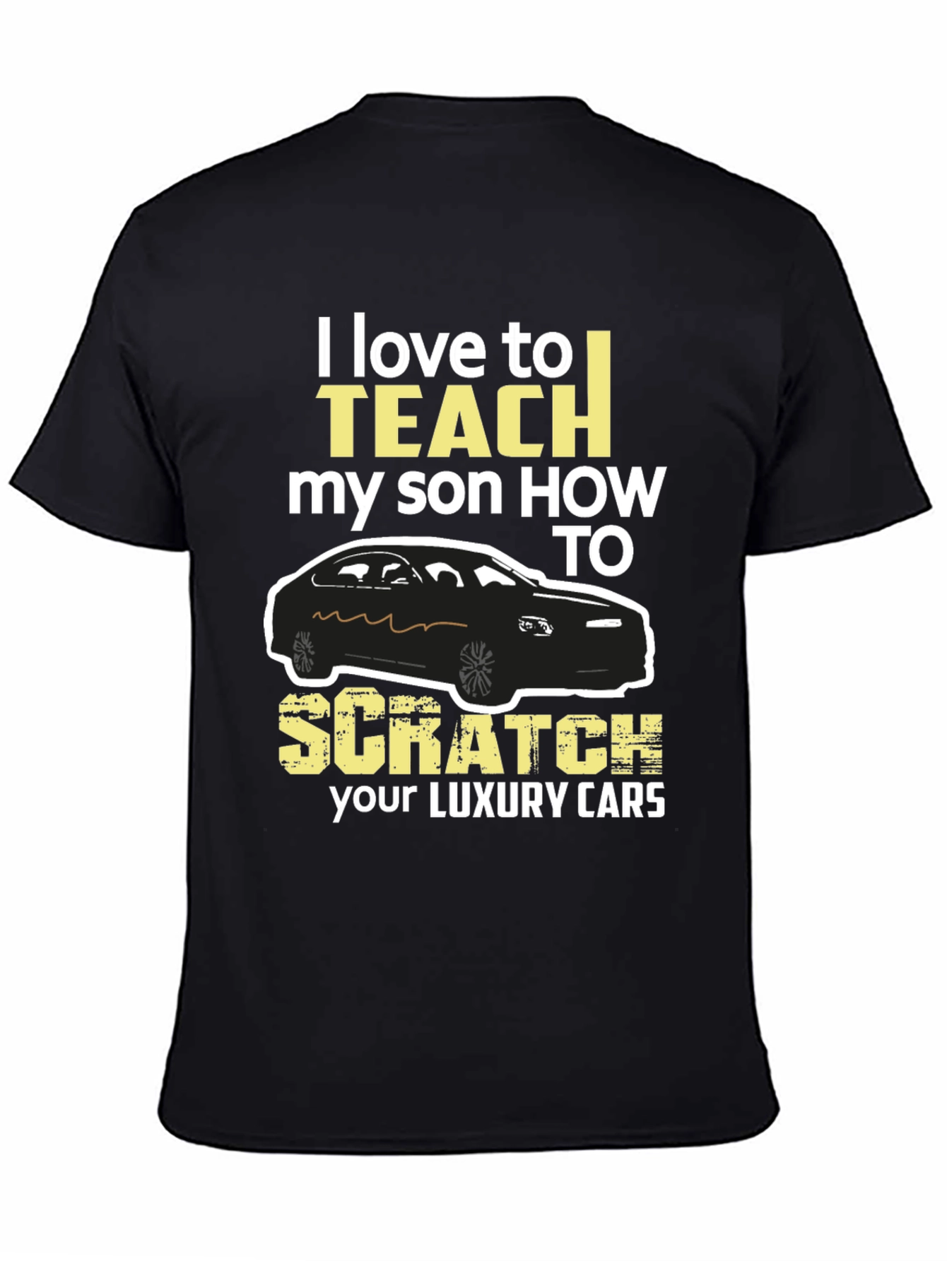 Black I Love To Teach My Son T-Shirt view 4