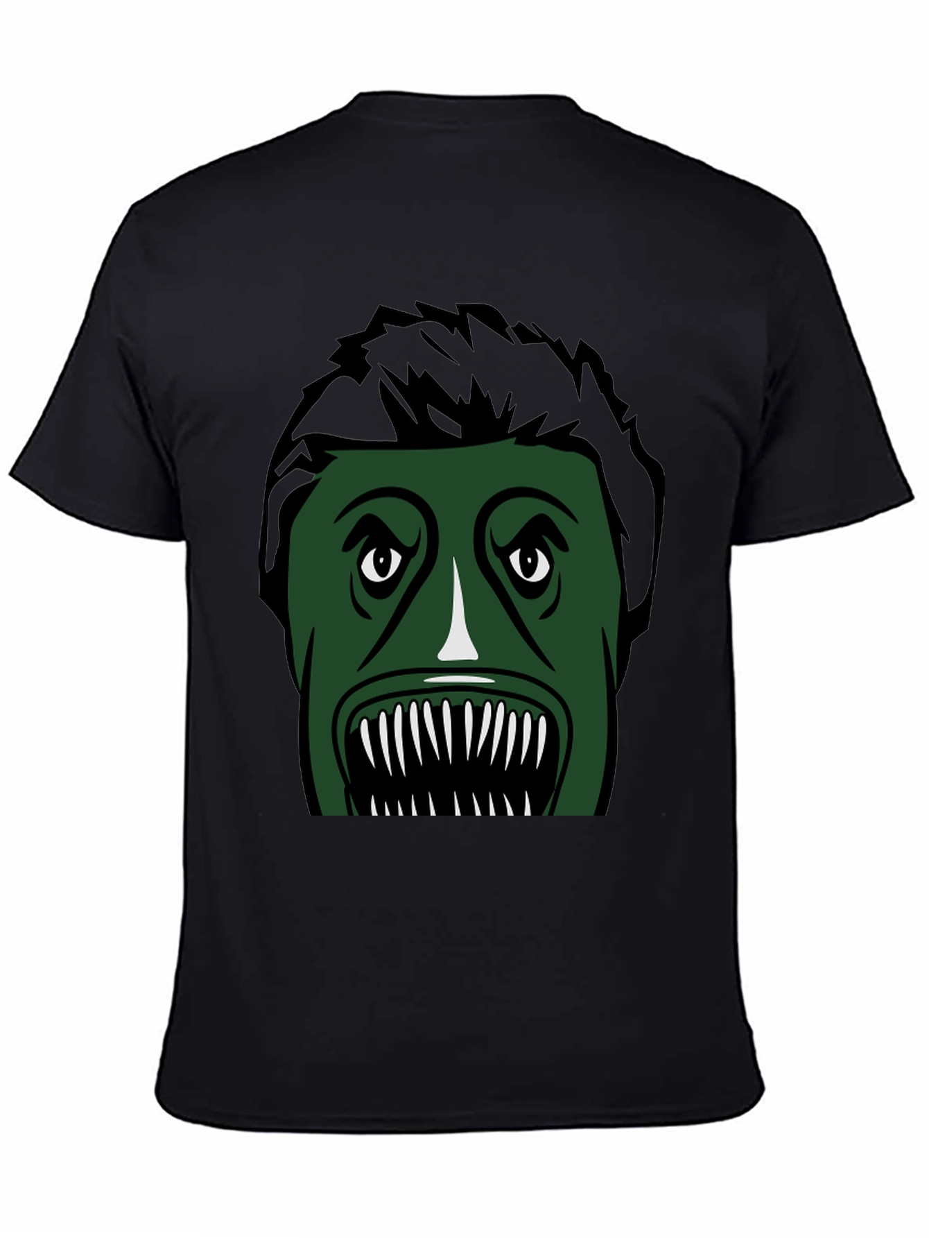 Black Monster Graphic Tee -  Unique Horror Design view 4