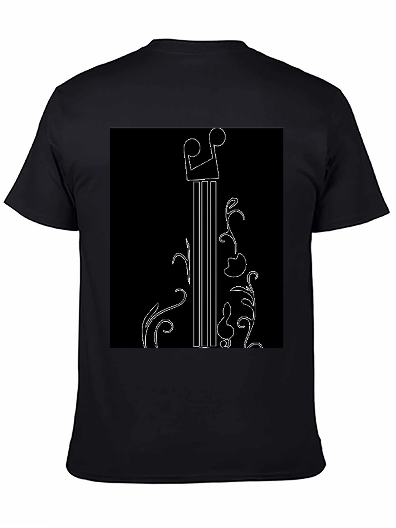 Black Music Inspired Black Graphic Tee view 4