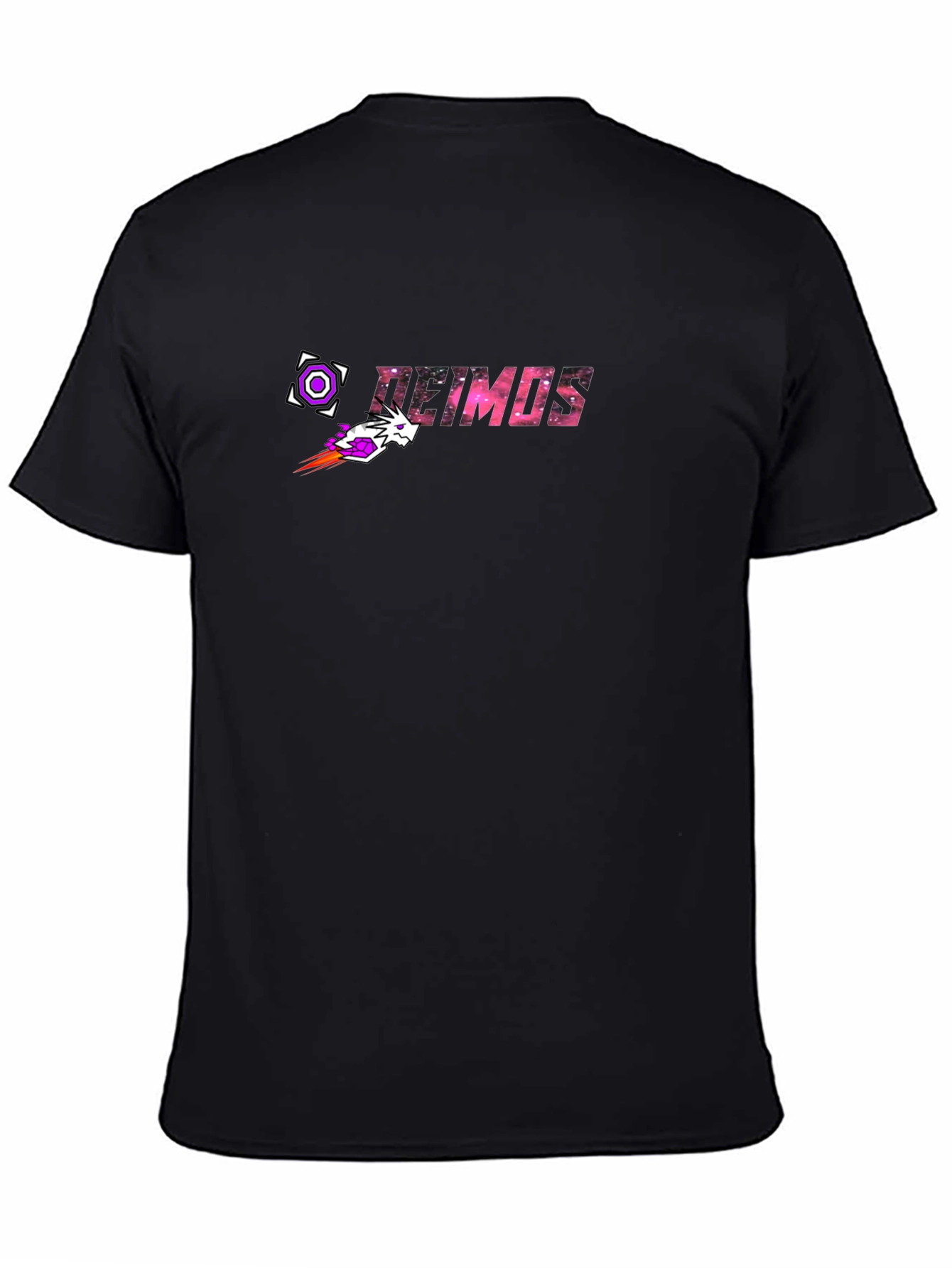 Black Deimos Graphic Tee - Black Cotton Blend view 4