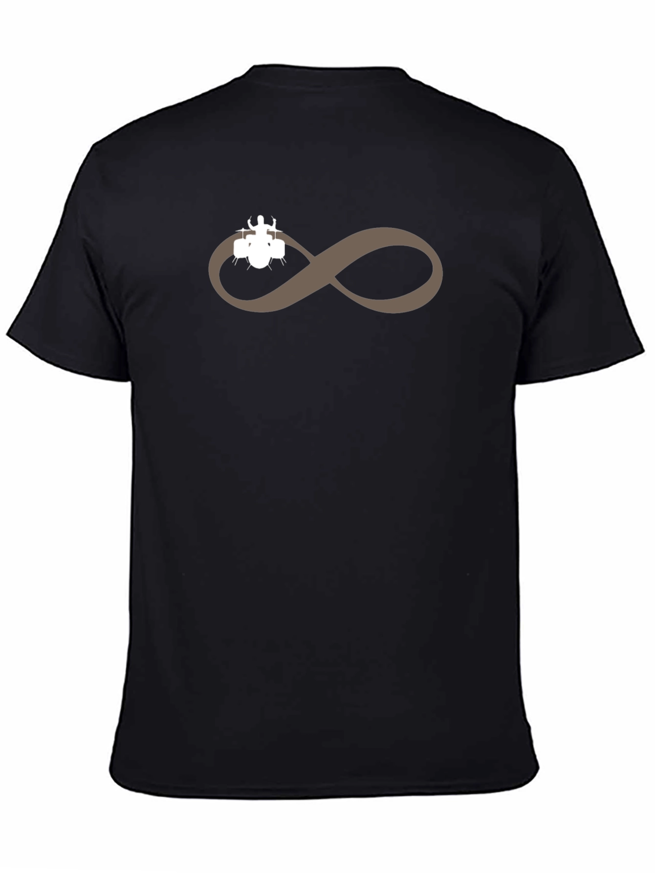 Black Drummer Infinity Symbol Graphic Tee - Black view 4