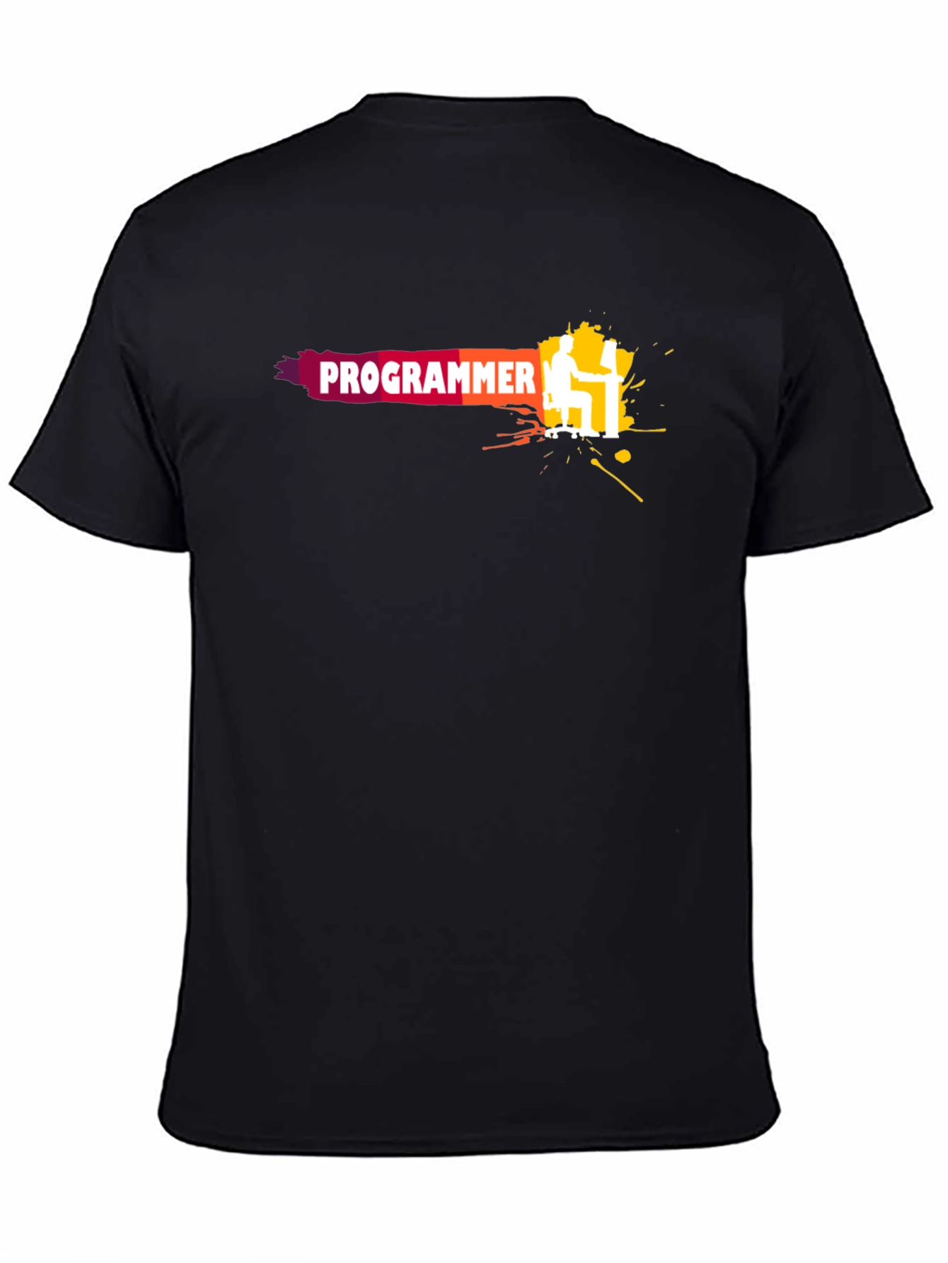Black Programmer Graphic T-Shirt - Code Like a Pro! view 4