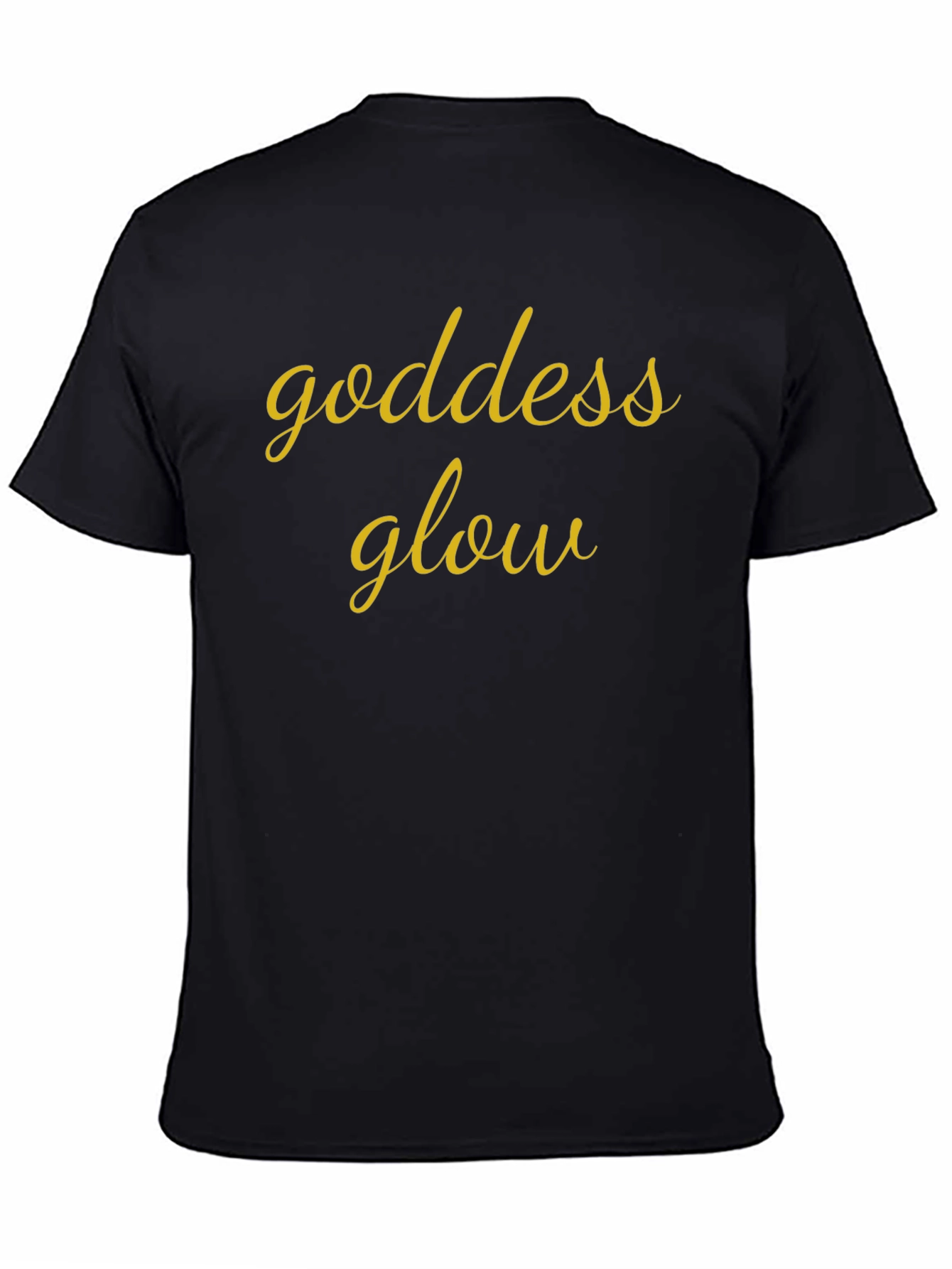 Black Goddess Glow Black T-Shirt view 4
