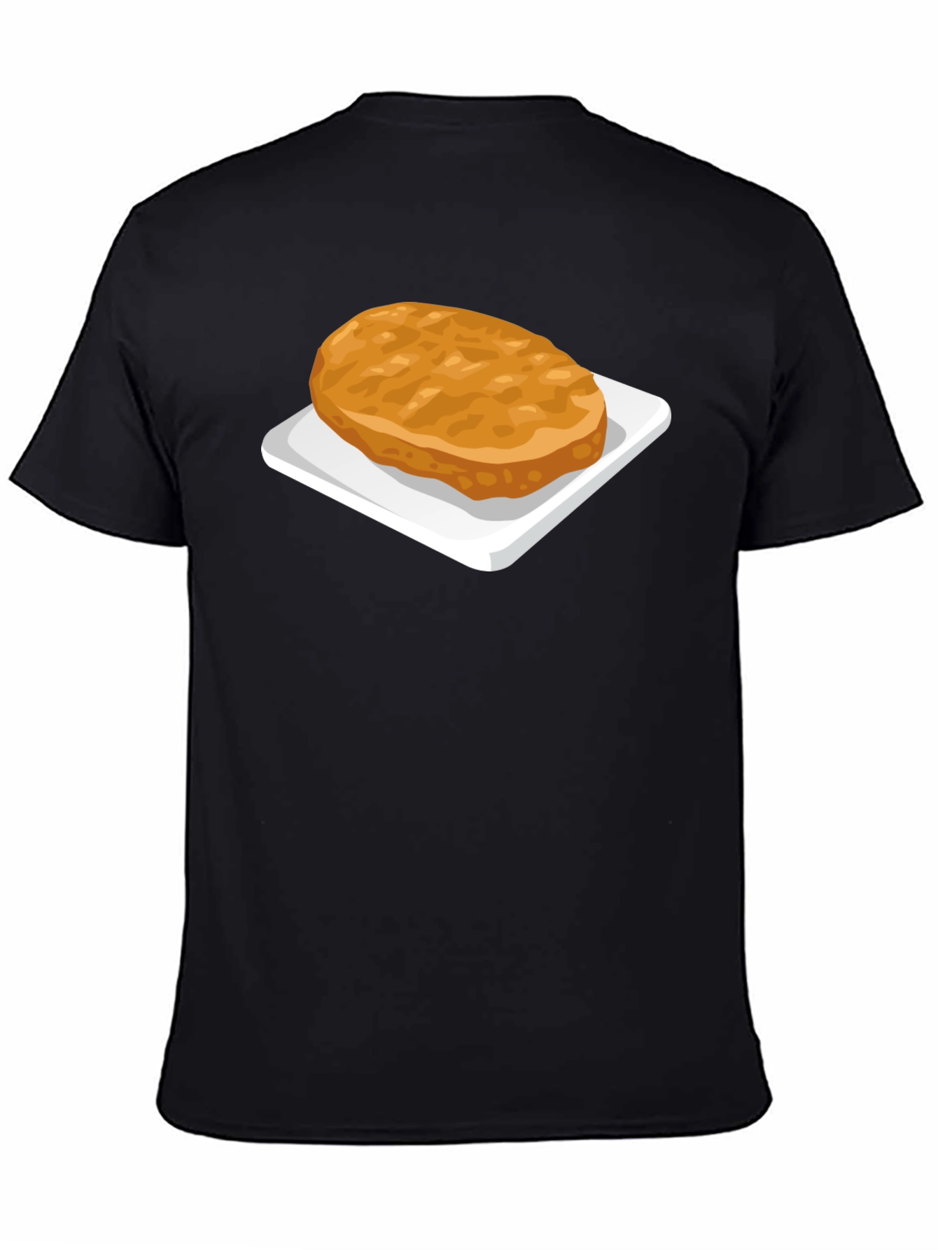 Black Novelty Hash Brown Graphic T-Shirt view 4