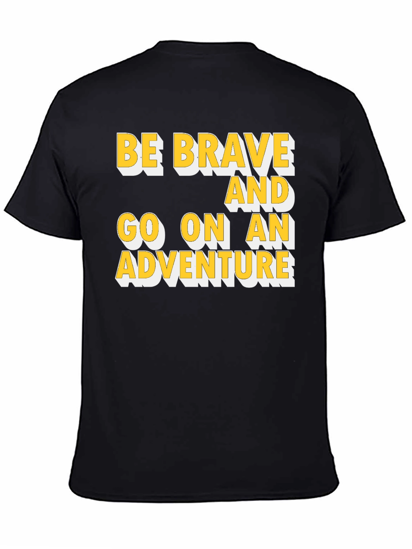 Black Be Brave Adventure Graphic Tee view 4