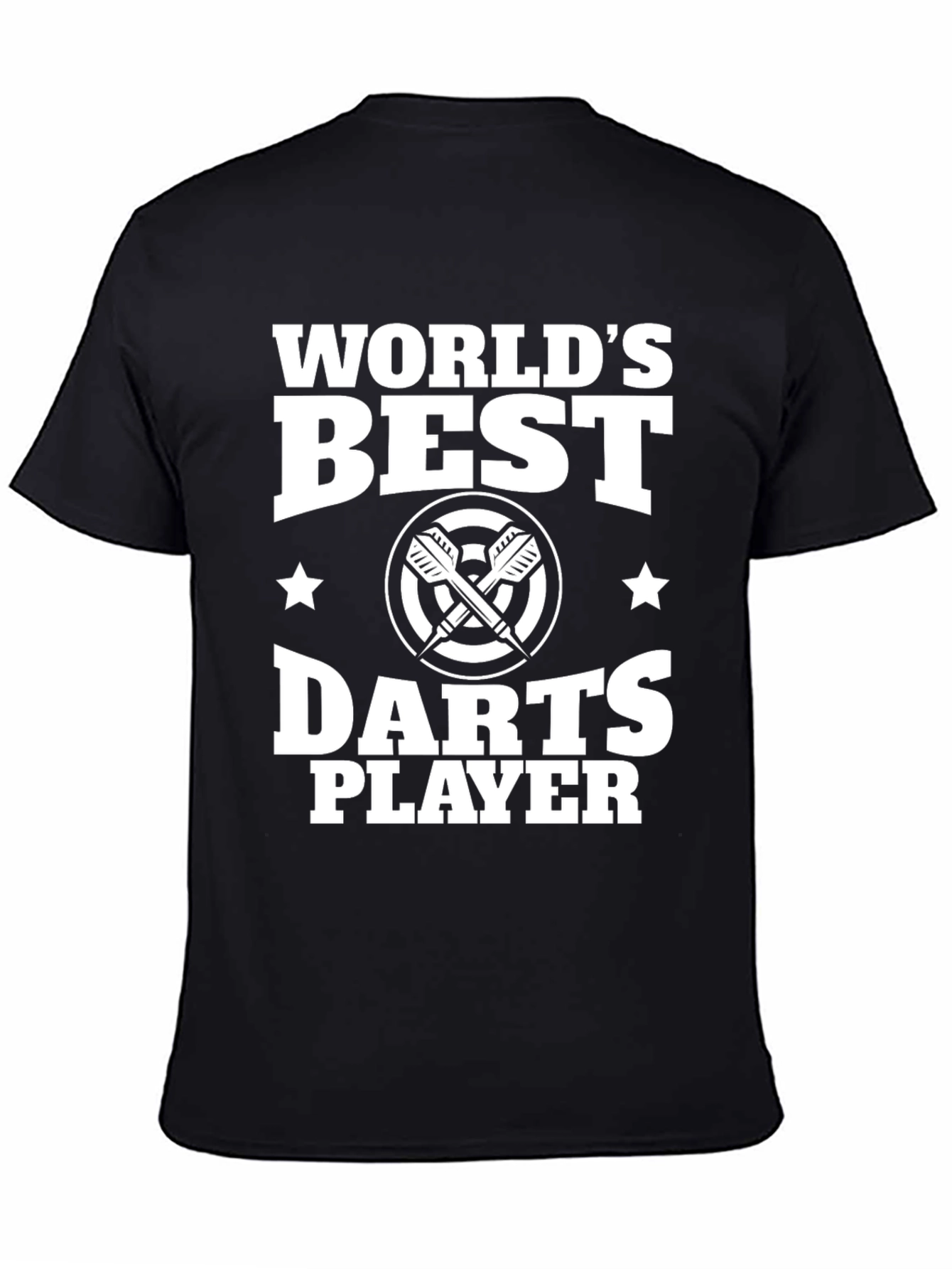 Black World's Best Darts Player Graphic T-Shirt view 4