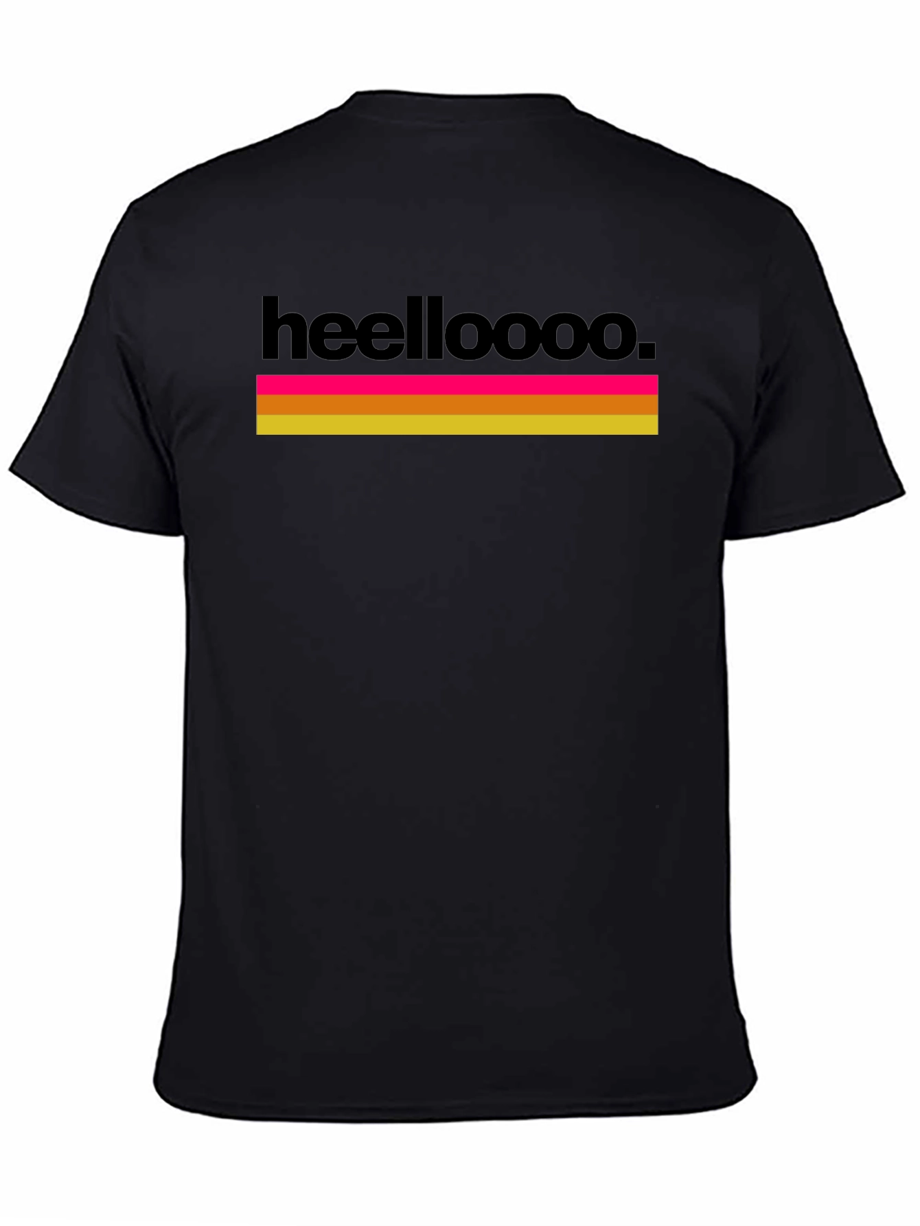 Black Heelloooo. Graphic Tee - Retro Style view 4