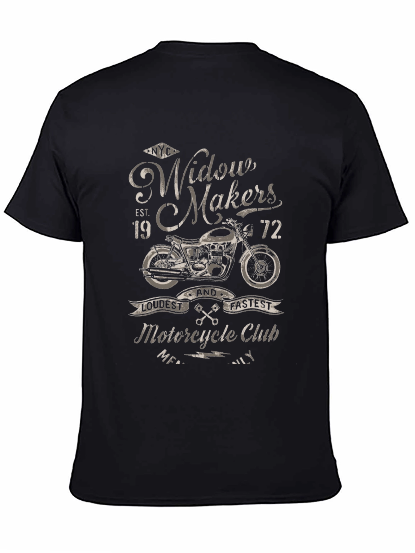 Widow Makers Motorcycle Club Graphic T-Shirt - 4