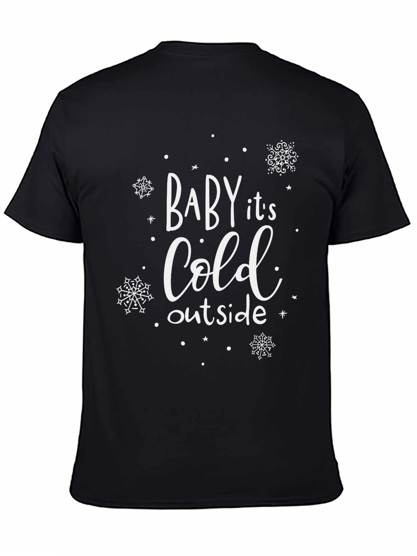 Black Baby It's Cold Outside T-Shirt view 4