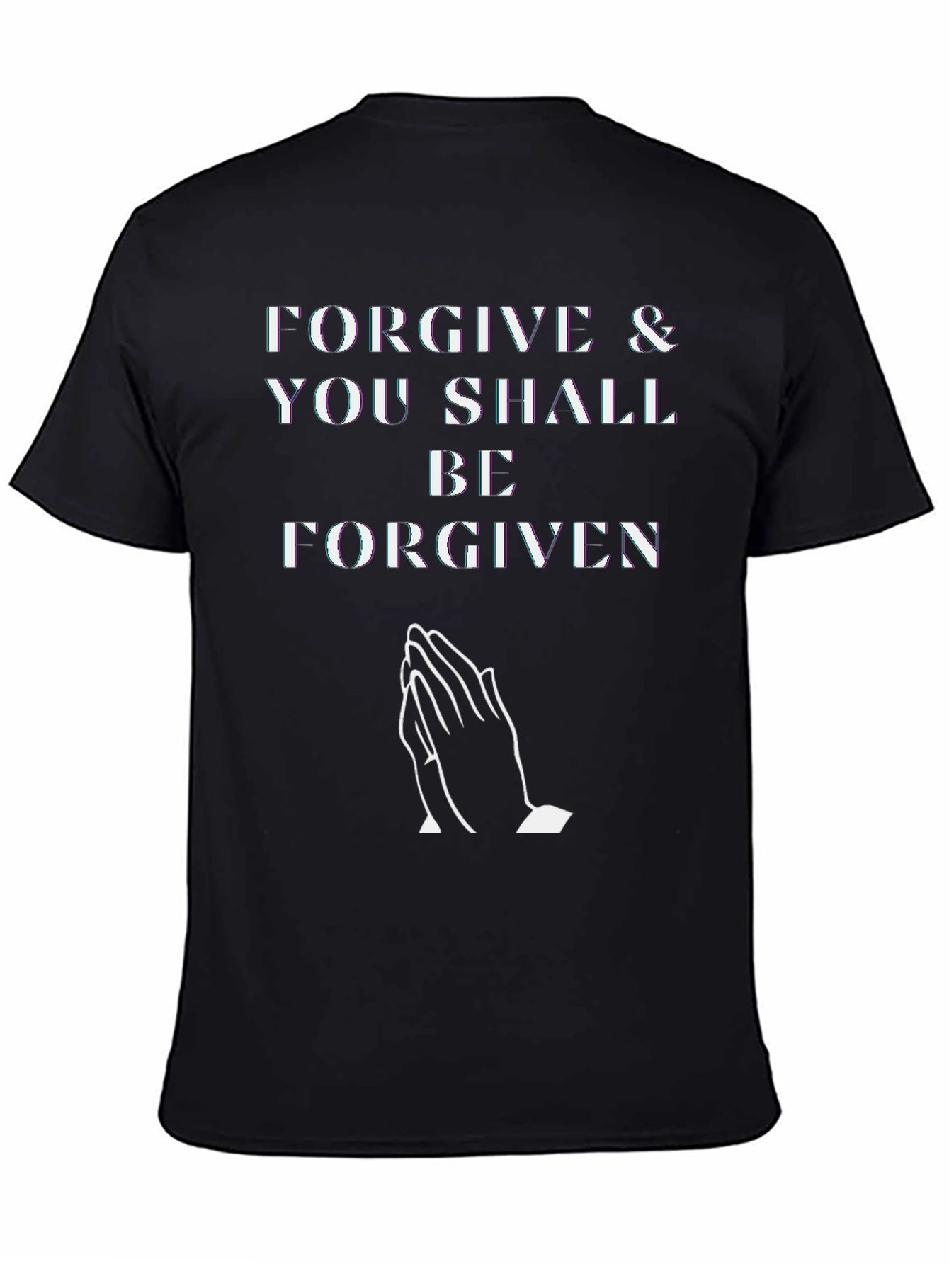 Black Forgive & Be Forgiven Graphic Tee - Black view 4