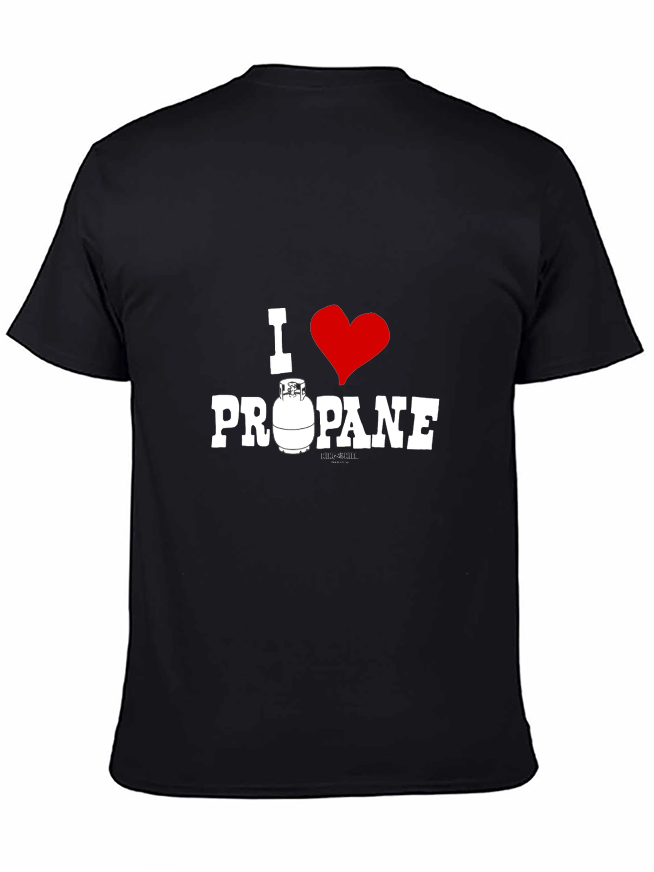 Black I Love Propane T-Shirt - BBQ Grill Master Tee view 4