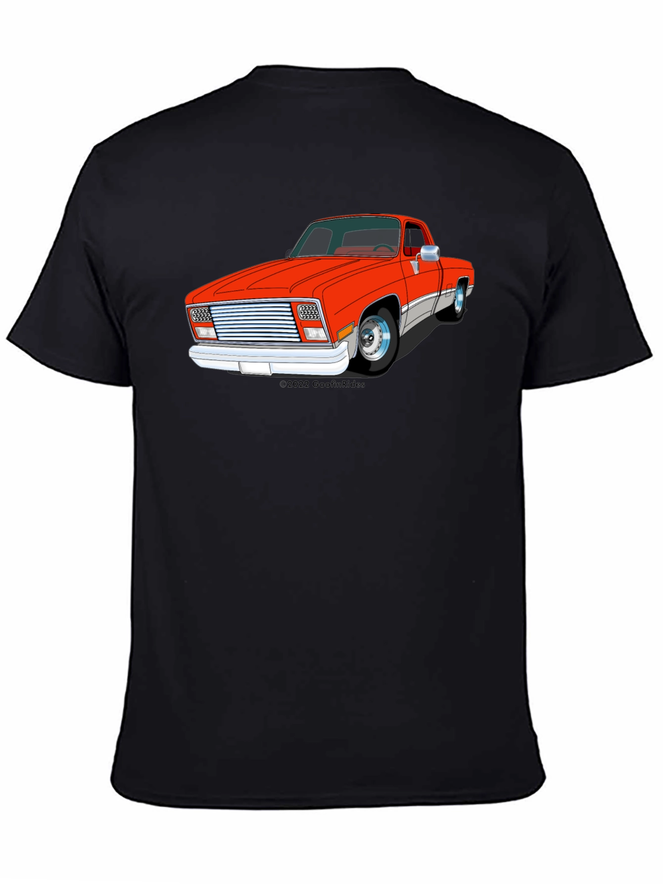 Black Classic Truck Graphic Tee - Men's Black T-Shirt view 4