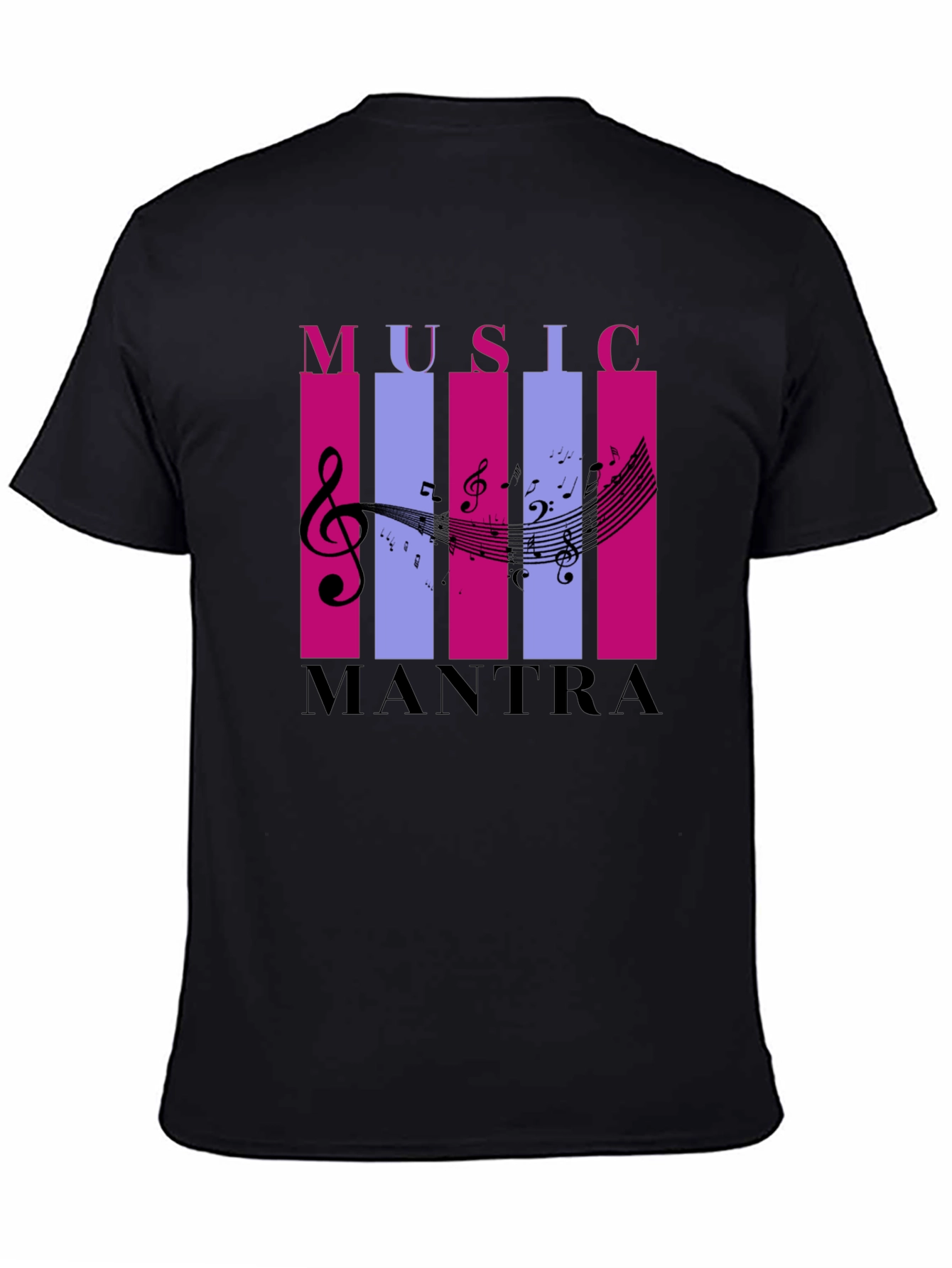 Black Music Mantra Graphic T-Shirt view 4