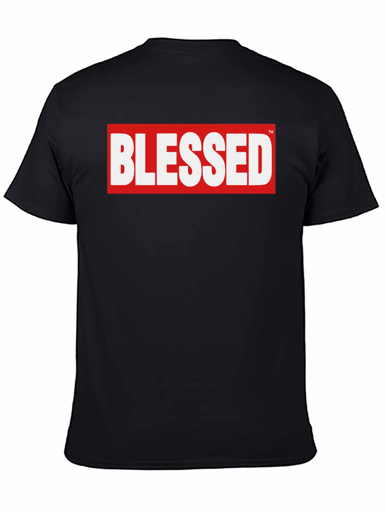Black Blessed Graphic Tee - Stylish & Comfortable Cotton Blend view 4