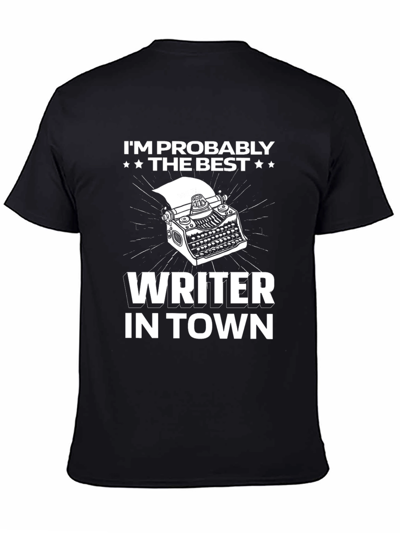 Black Writer In Town Graphic Tee view 4