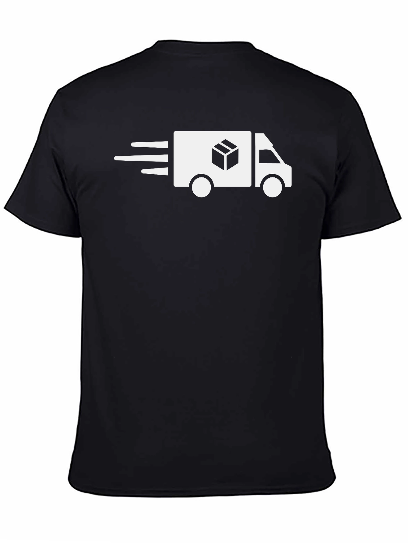 Black Delivery Truck Graphic Tee - Fast Shipping Shirt view 4