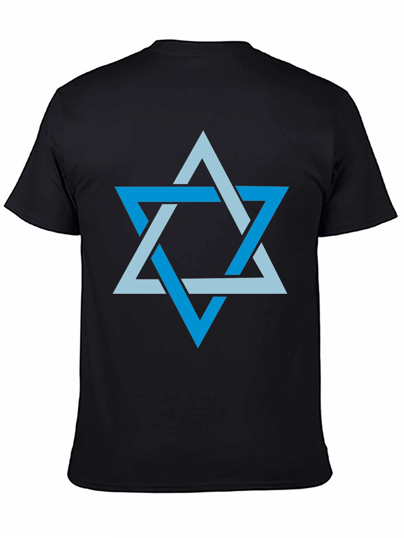 Black Star of David Men's Graphic T-Shirt view 4