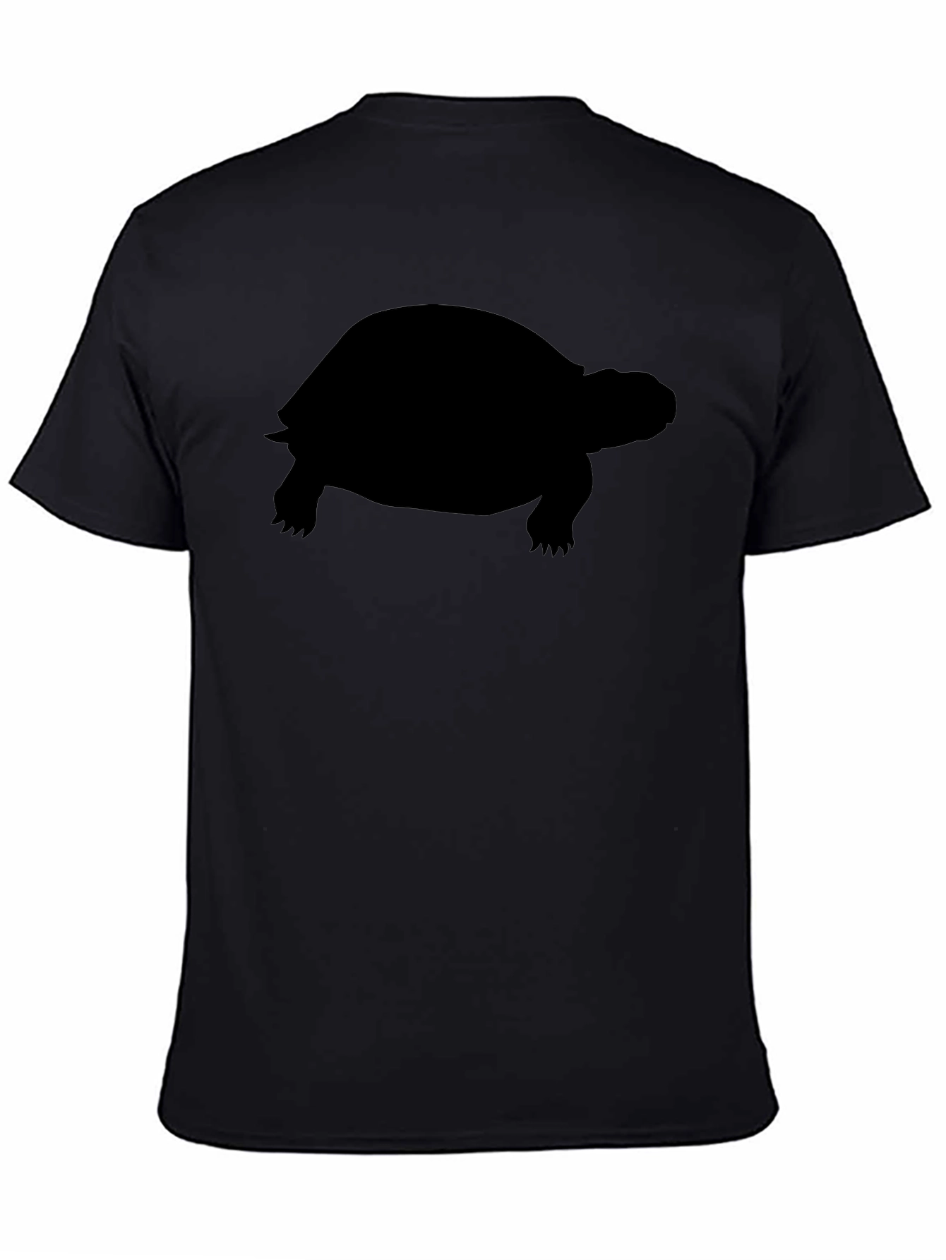 Black Black Turtle Silhouette T-Shirt view 4