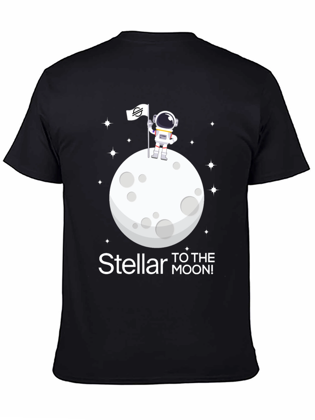 Black Stellar to the Moon T-Shirt view 4