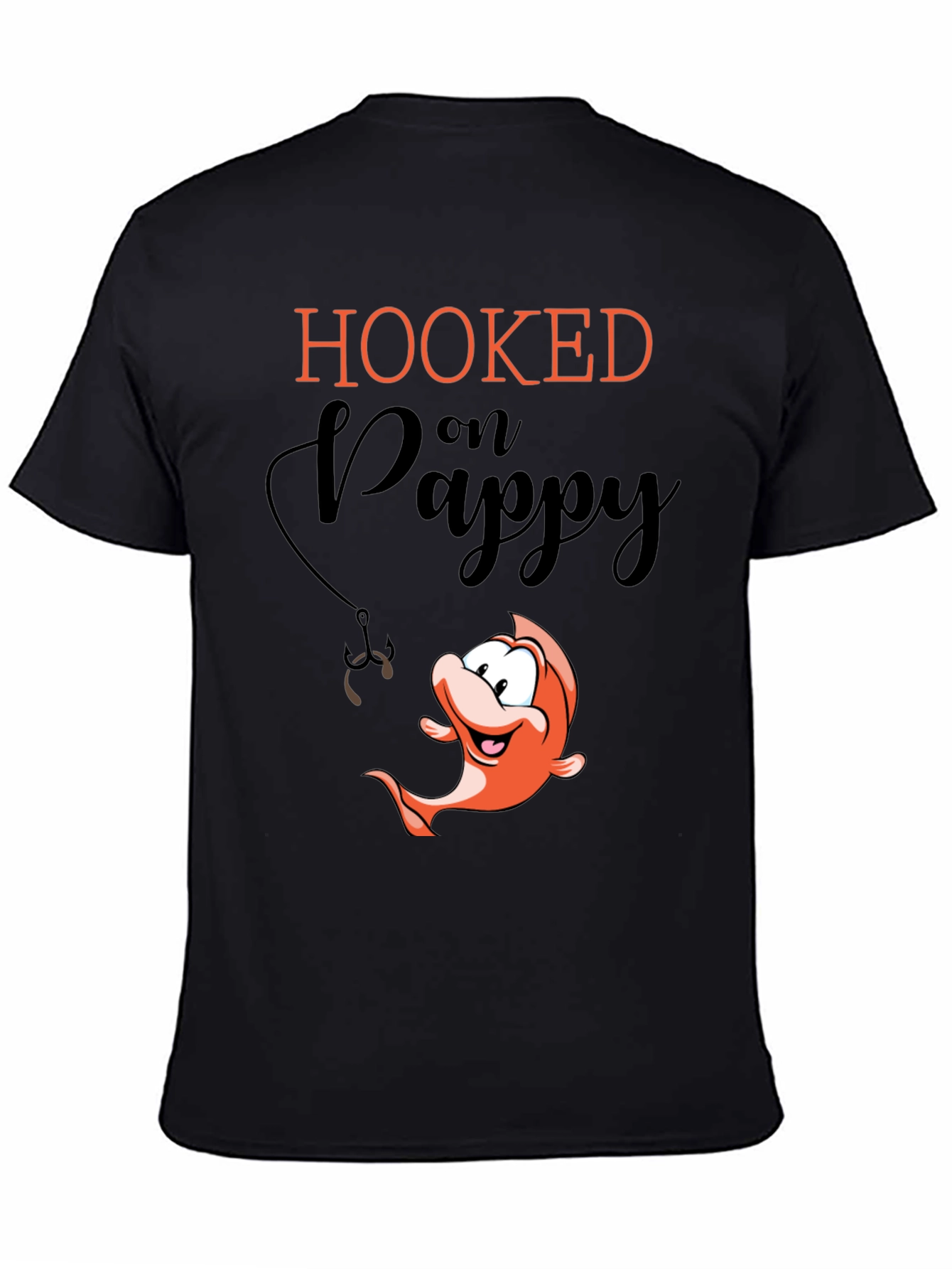 Black Hooked on Pappy Black T-Shirt view 4